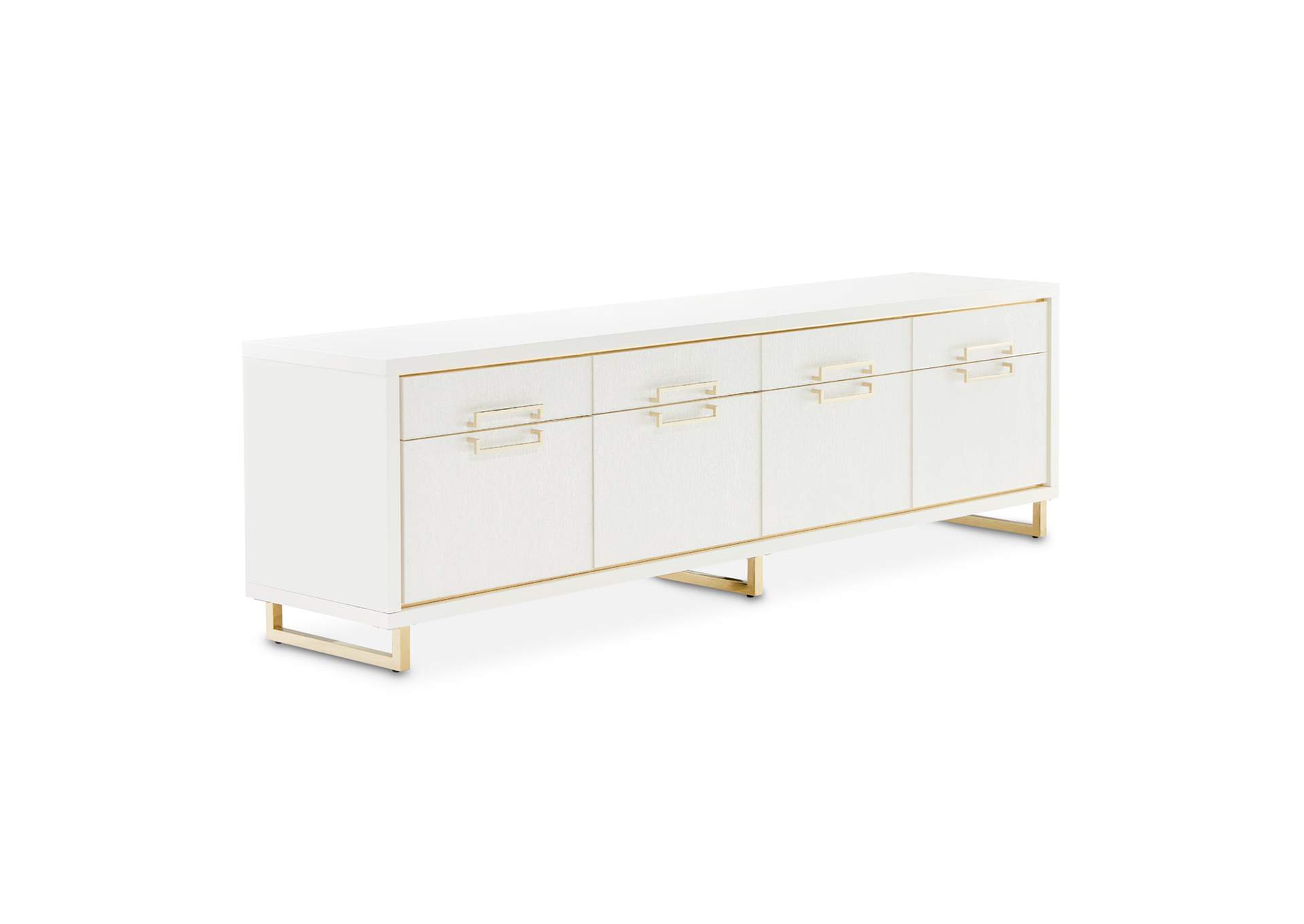 Palm Gate Media Cabinet - Cloud White image 4
