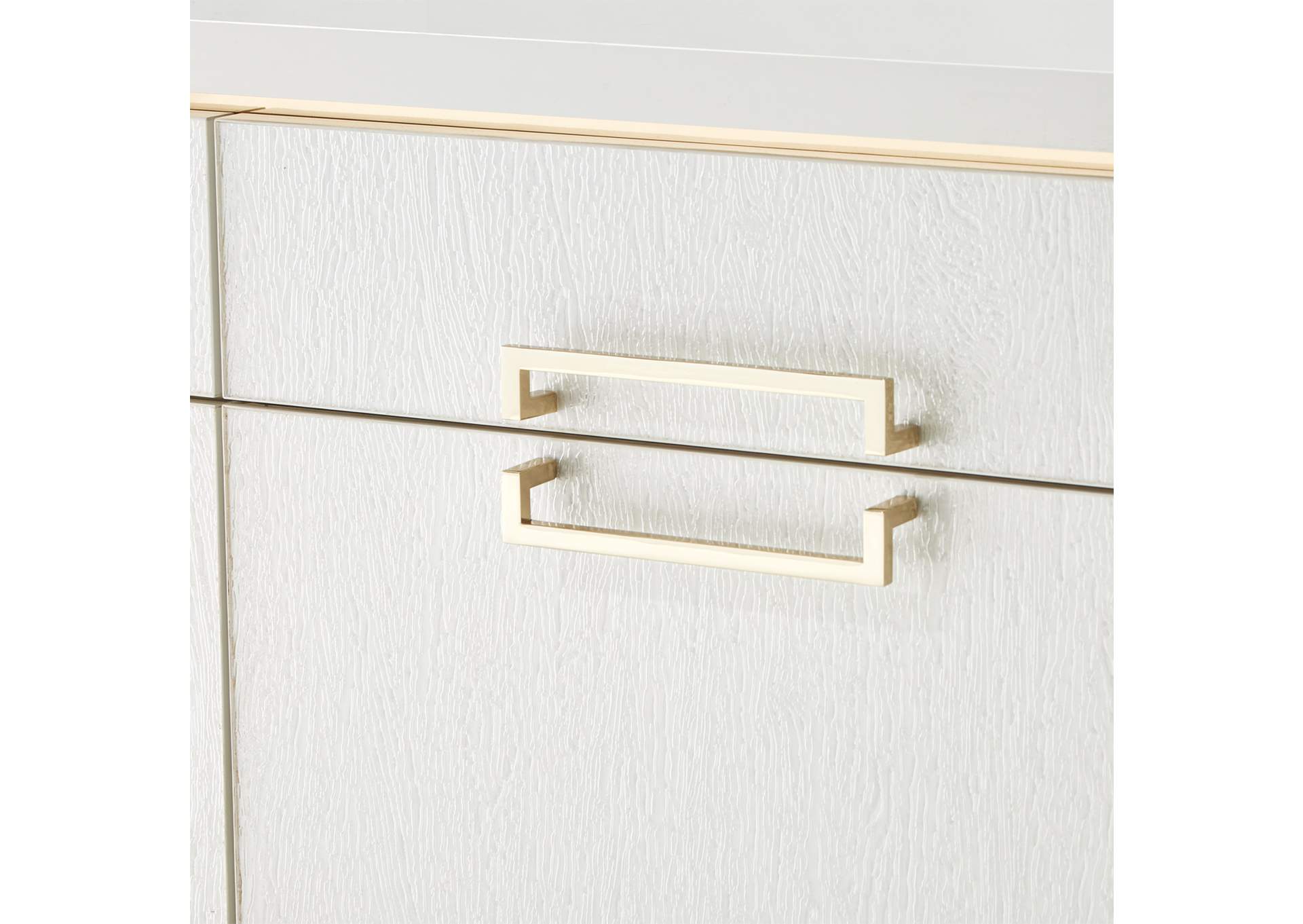 Palm Gate Media Cabinet - Cloud White image 14