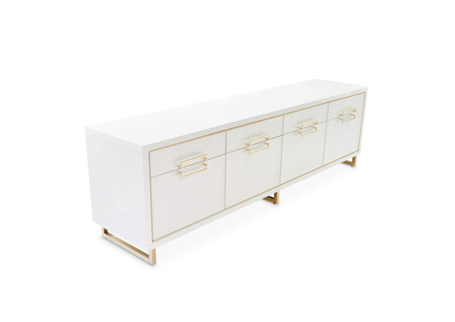 Palm Gate Media Cabinet - Cloud White image 17