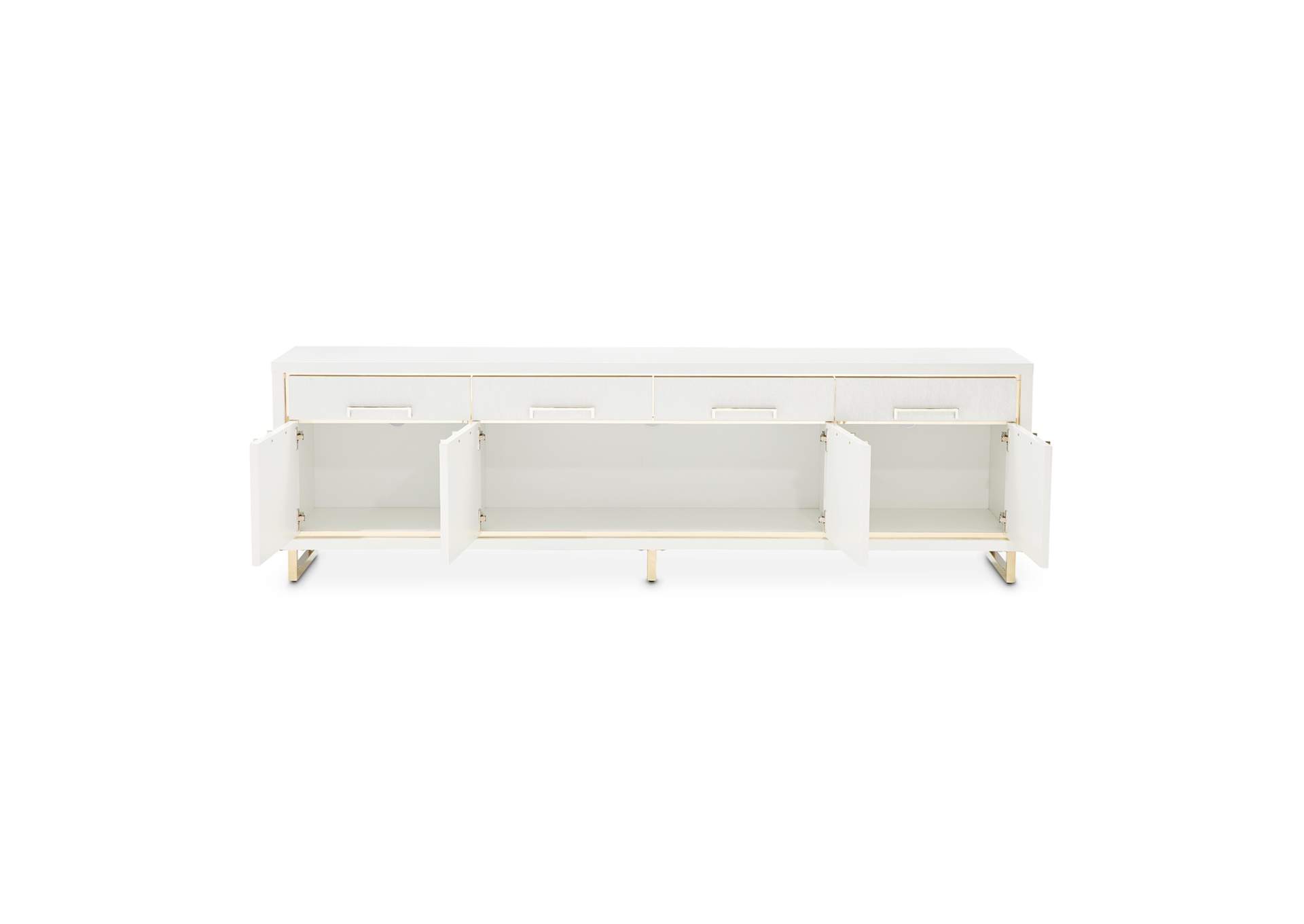 Palm Gate Media Cabinet - Cloud White image 6
