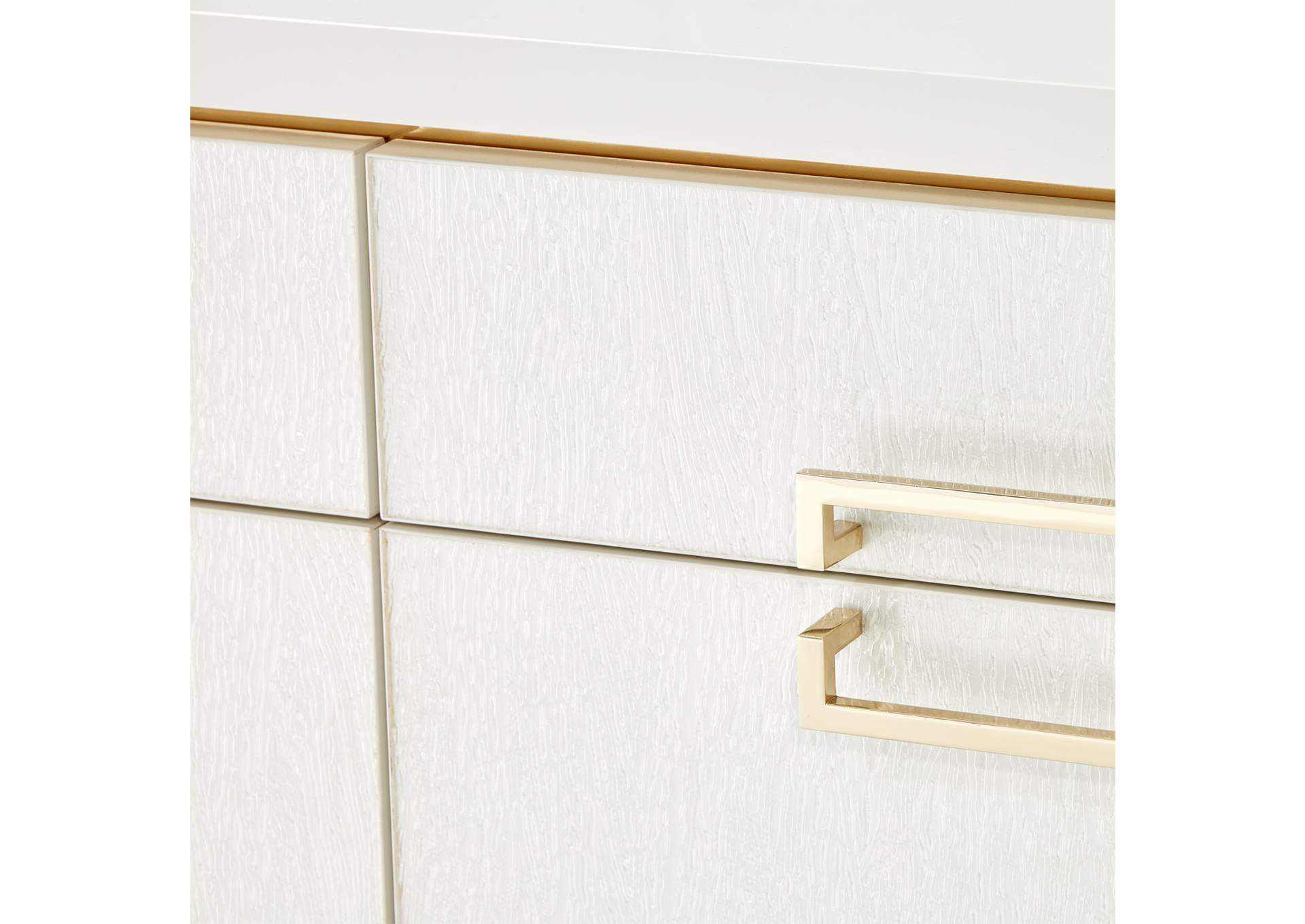 Palm Gate Media Cabinet - Cloud White image 11