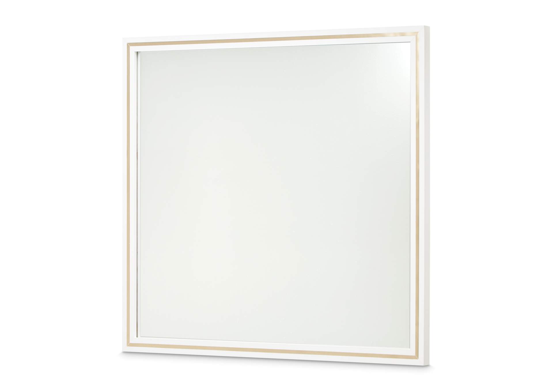 Palm Gate Wall Mirror - Cloud White image 1