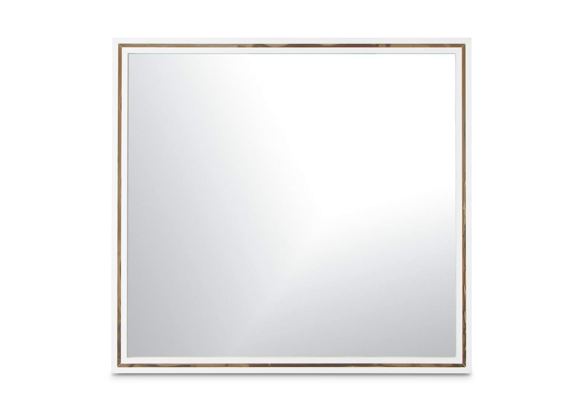 Palm Gate Wall Mirror - Cloud White image 3