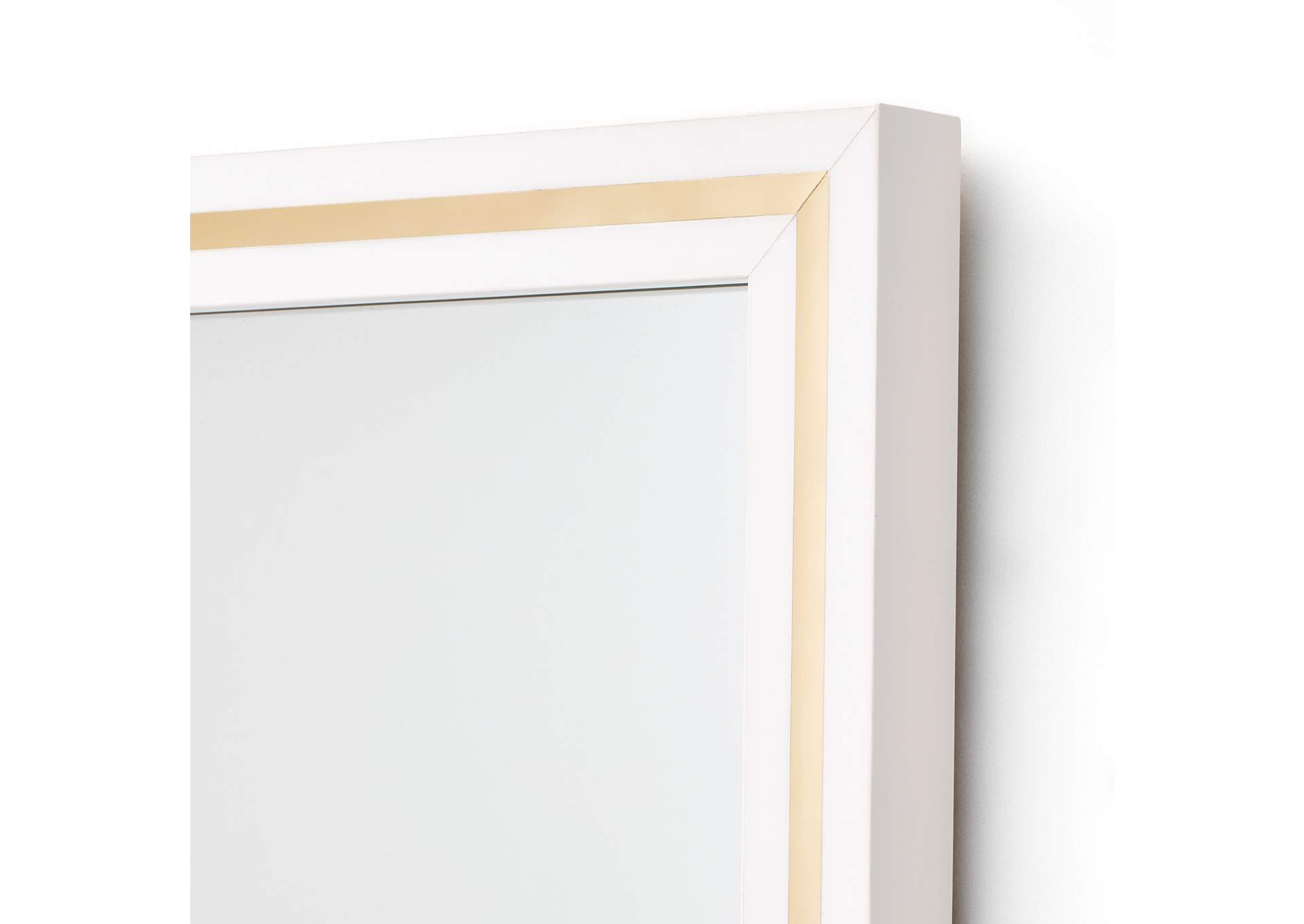 Palm Gate Wall Mirror - Cloud White image 5