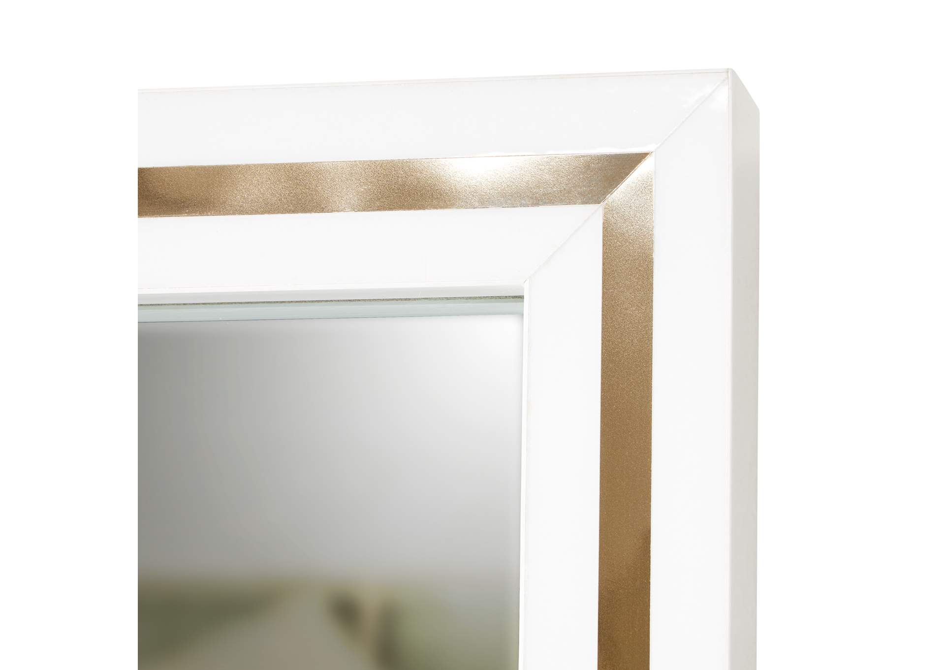 Palm Gate Wall Mirror - Cloud White image 6