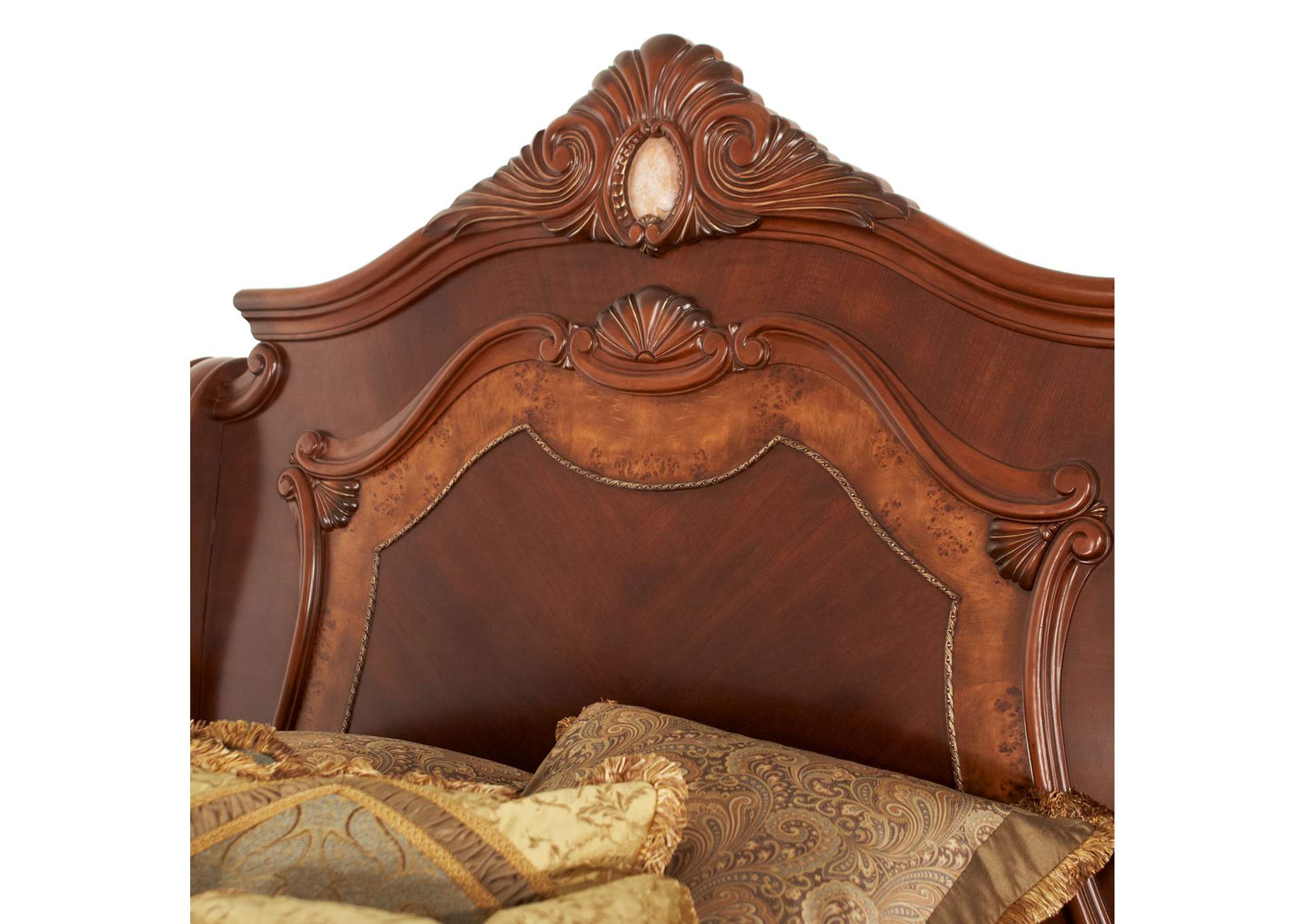Cortina California King Sleigh Bed - Honey Walnut image 3