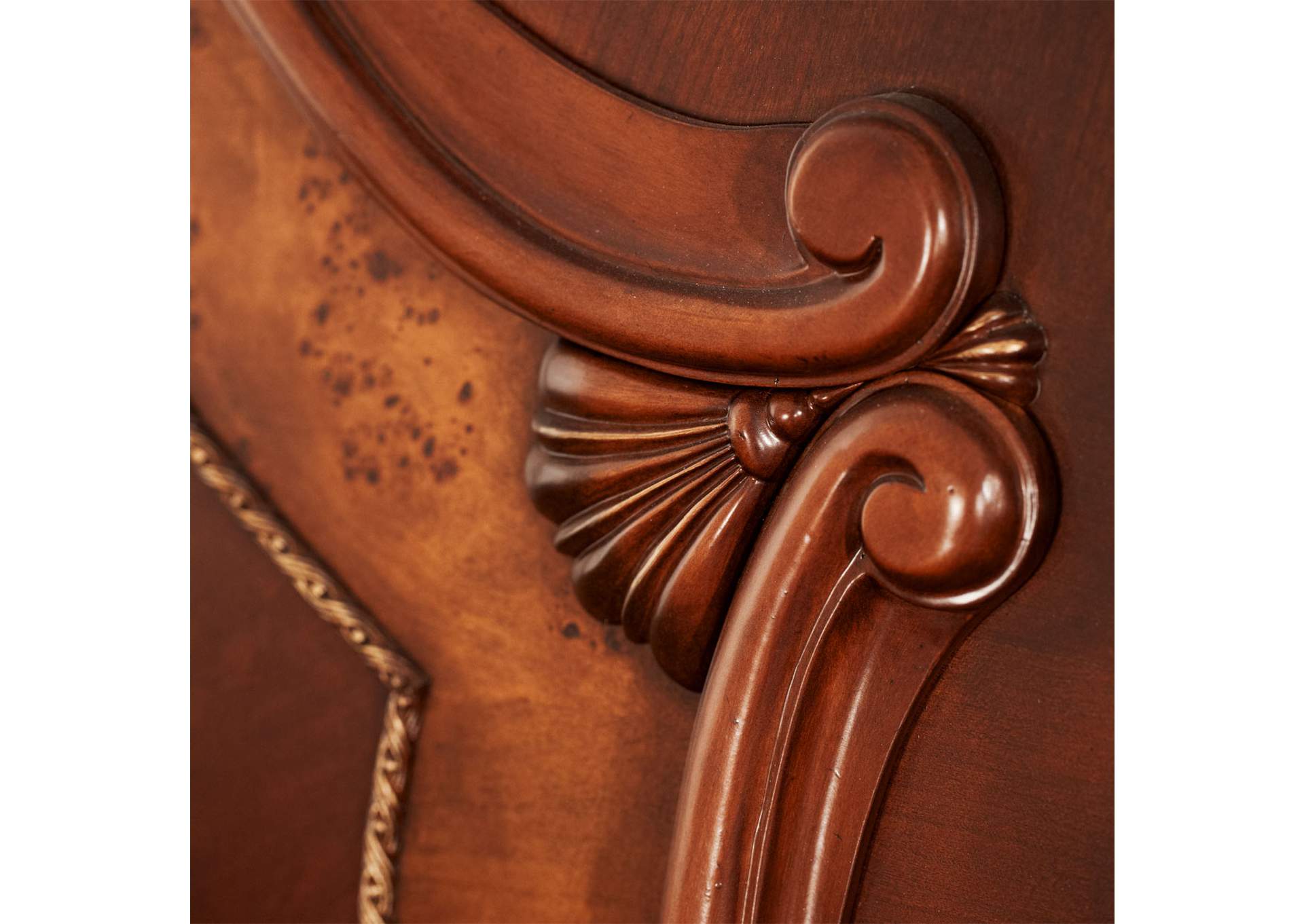 Cortina California King Sleigh Bed - Honey Walnut image 4