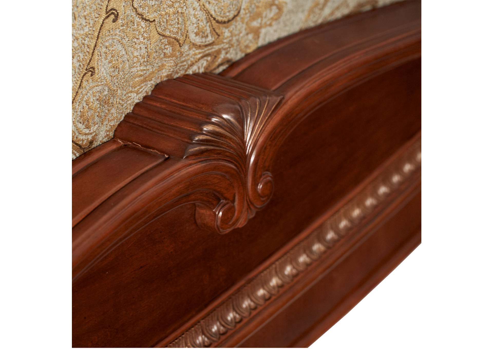 Cortina California King Sleigh Bed - Honey Walnut image 5