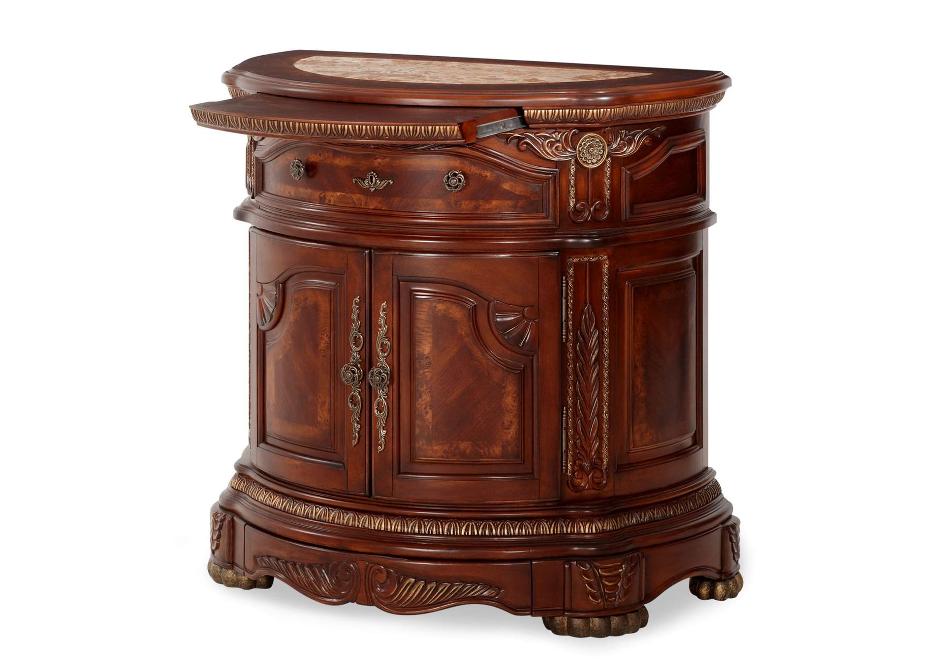 Cortina Bedside Chest - Honey Walnut image 3