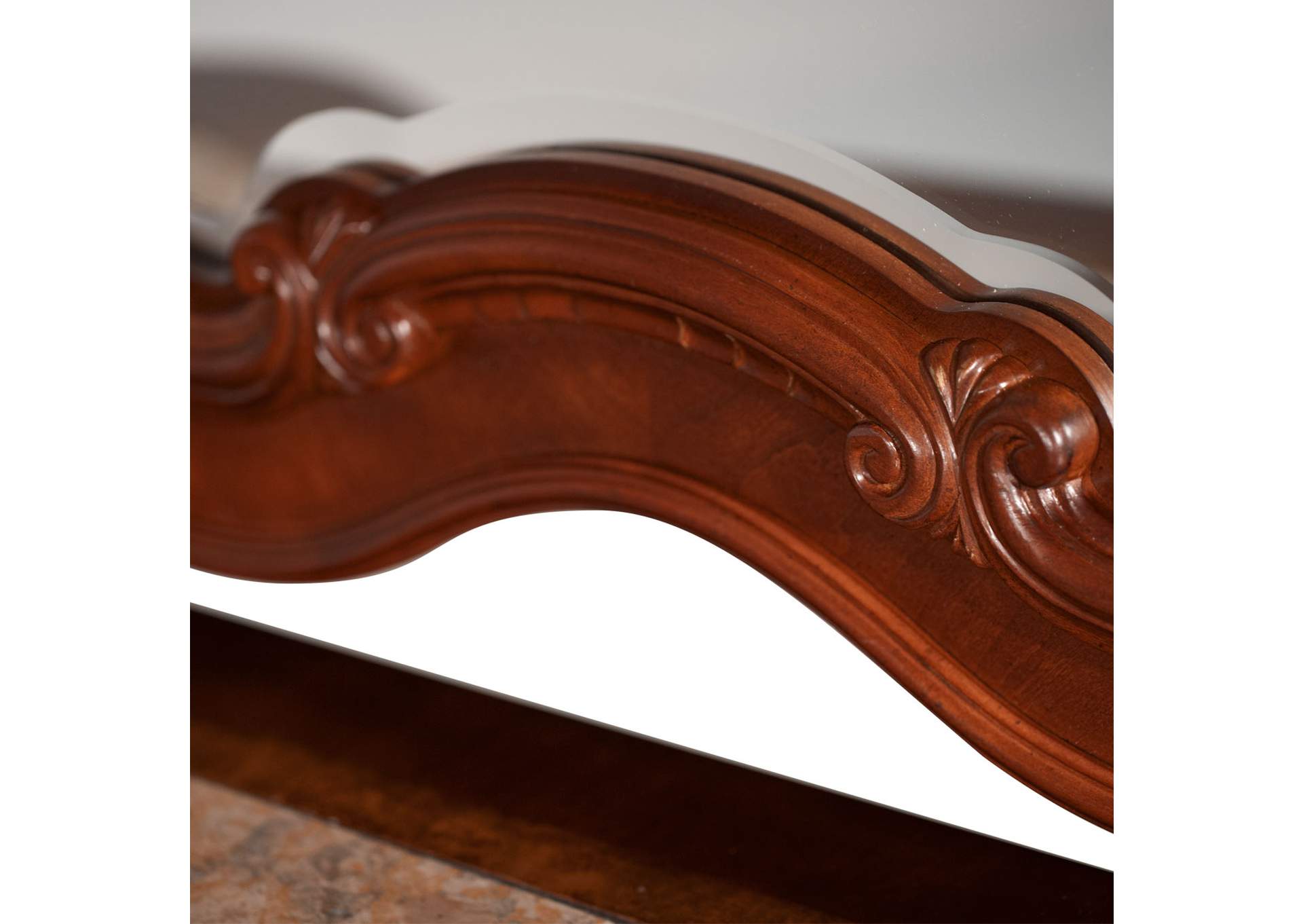 Cortina Dresser and Mirror - Honey Walnut image 7