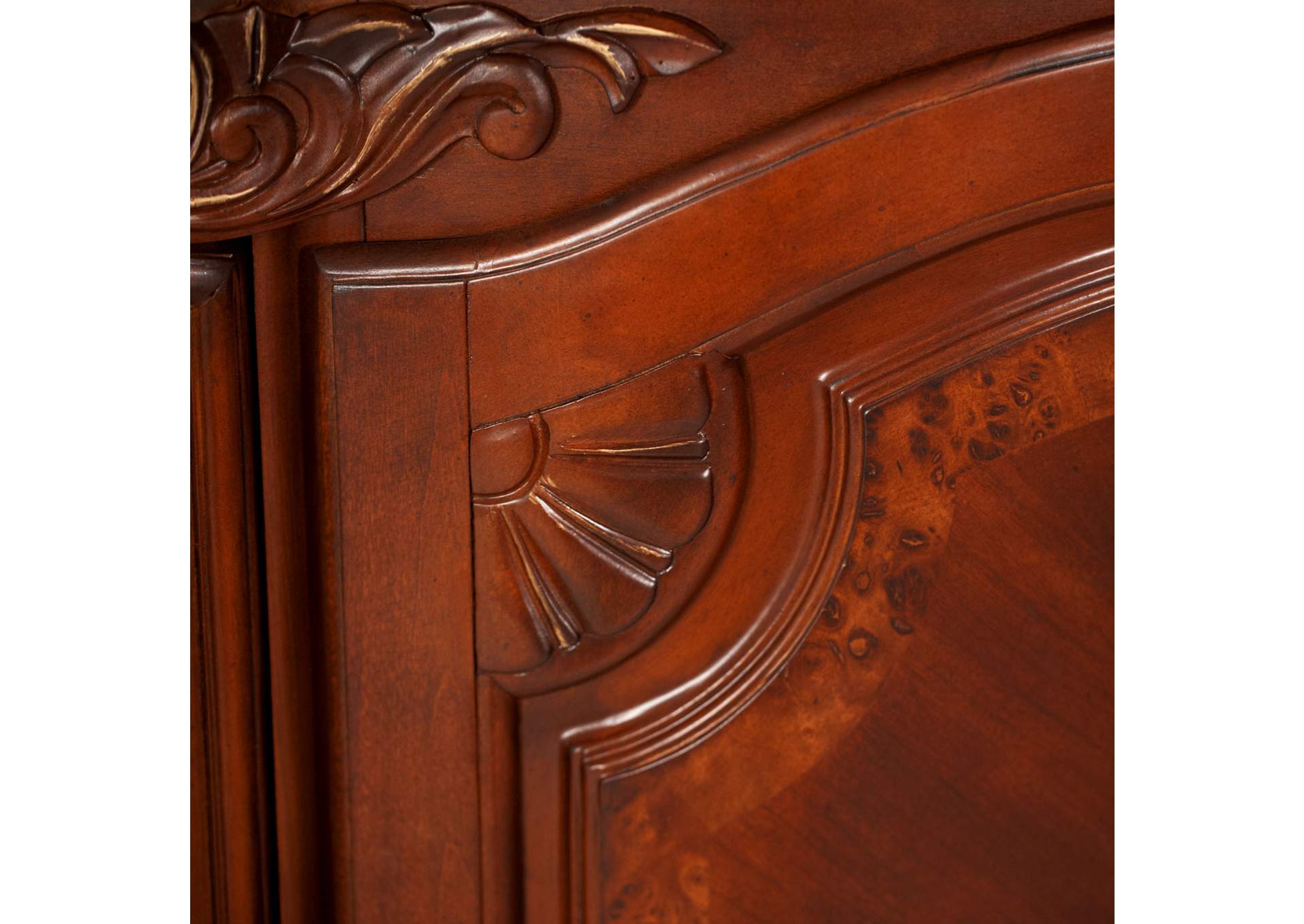 Cortina Dresser and Mirror - Honey Walnut image 11