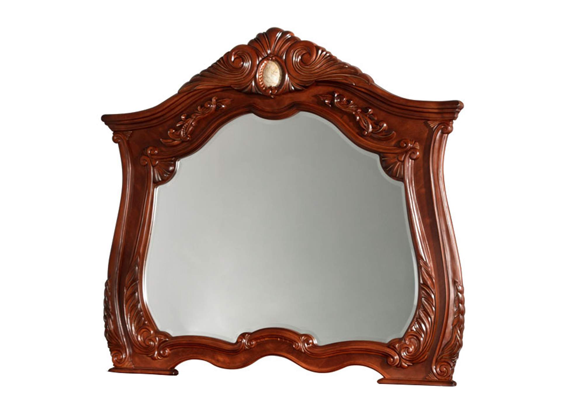 Cortina Dresser Mirror - Honey Walnut image 1