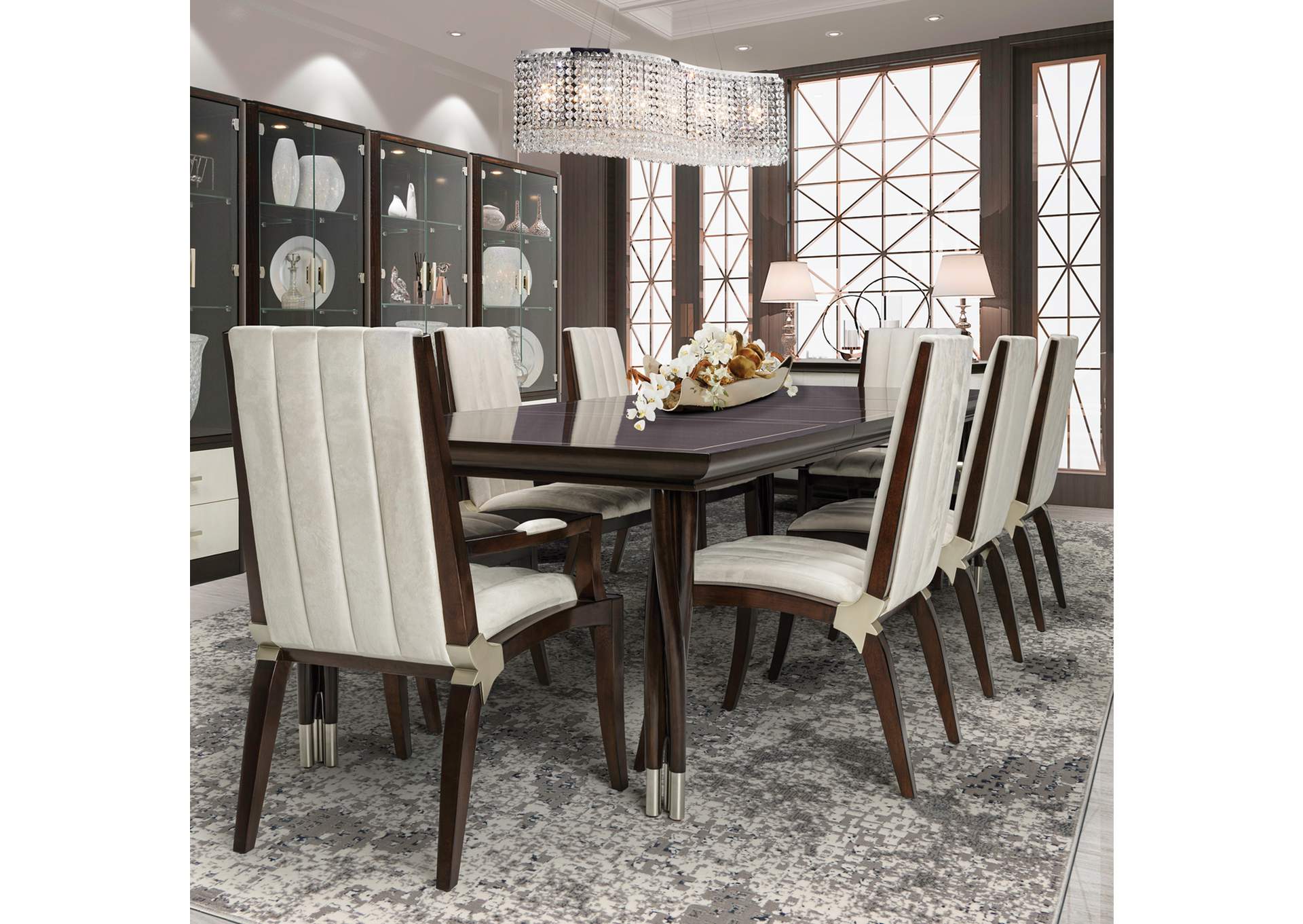 Paris Chic Rectangular Dining Table - Espresso image 8