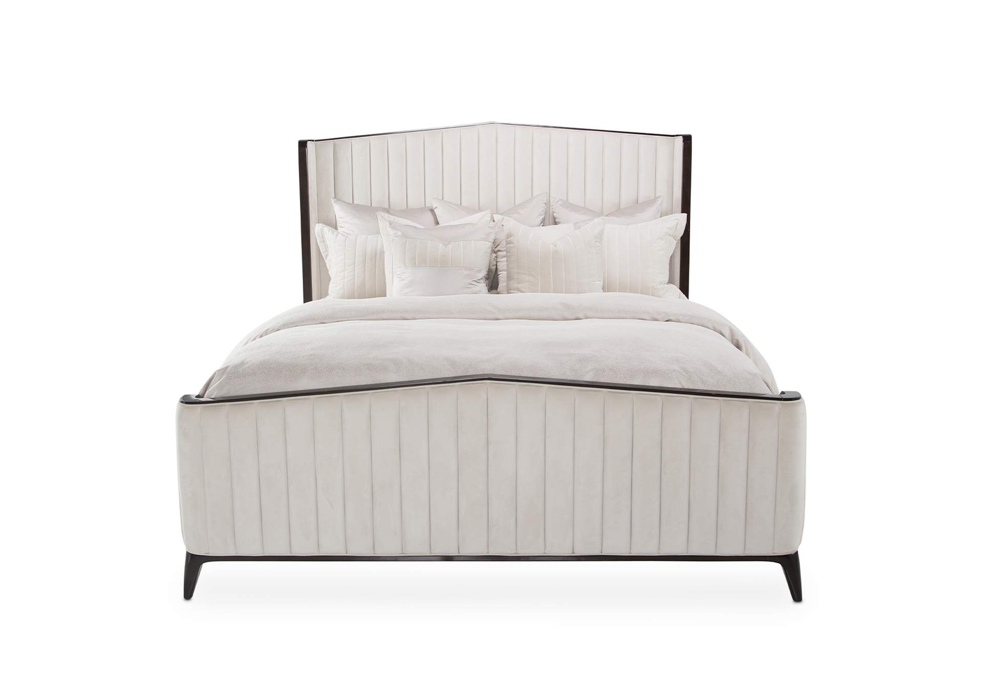 Paris Chic Queen Channel Tufted Panel Bed - Espresso image 33