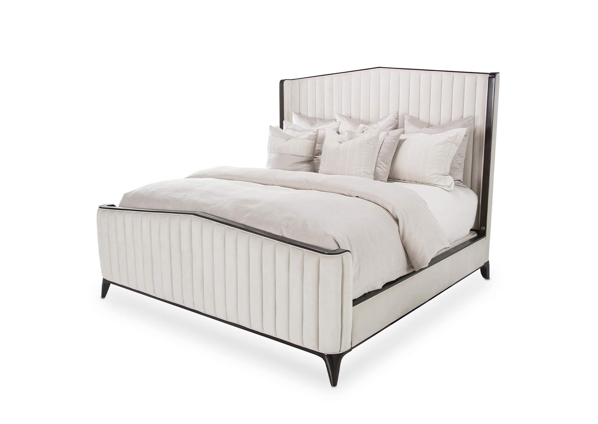Paris Chic Queen Channel Tufted Panel Bed - Espresso image 15