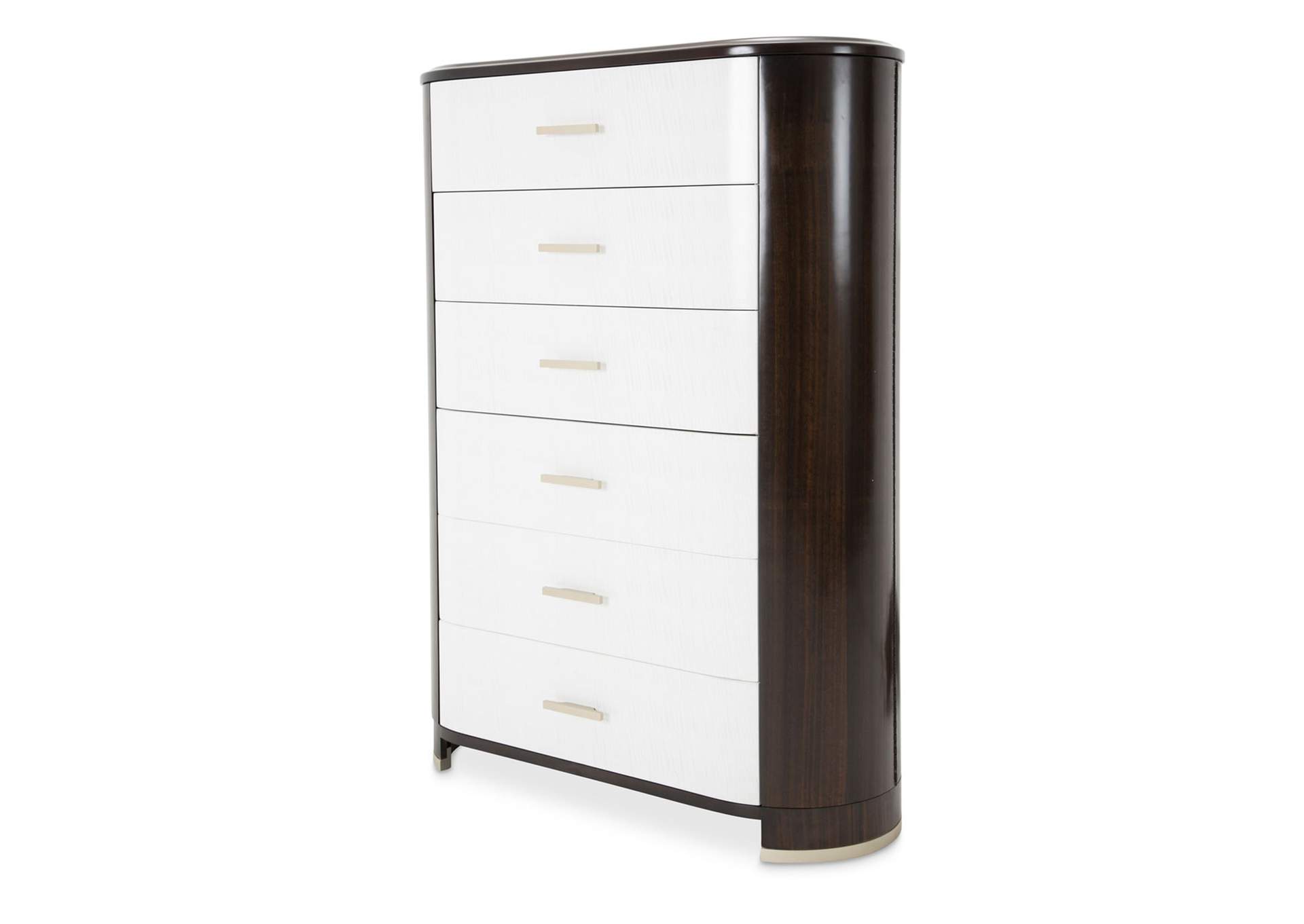 Paris Chic 6-Drawer Chest - Espresso image 1