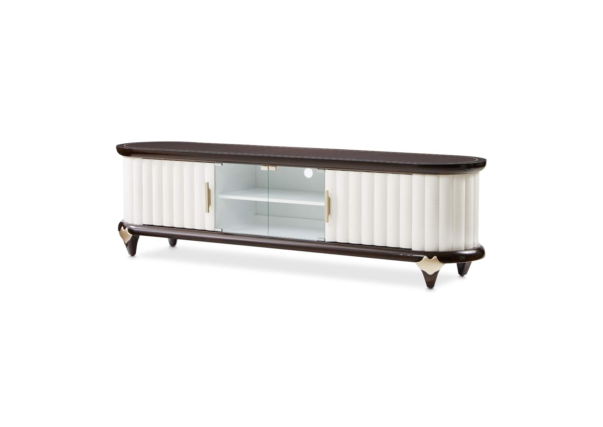 Paris Chic Media Cabinet - Espresso image 15