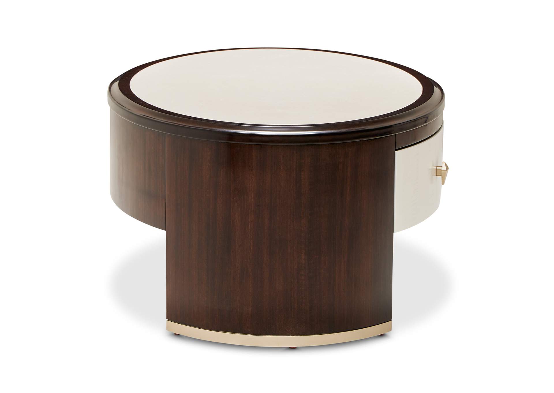 Paris Chic Oval Cocktail Table - Espresso image 3