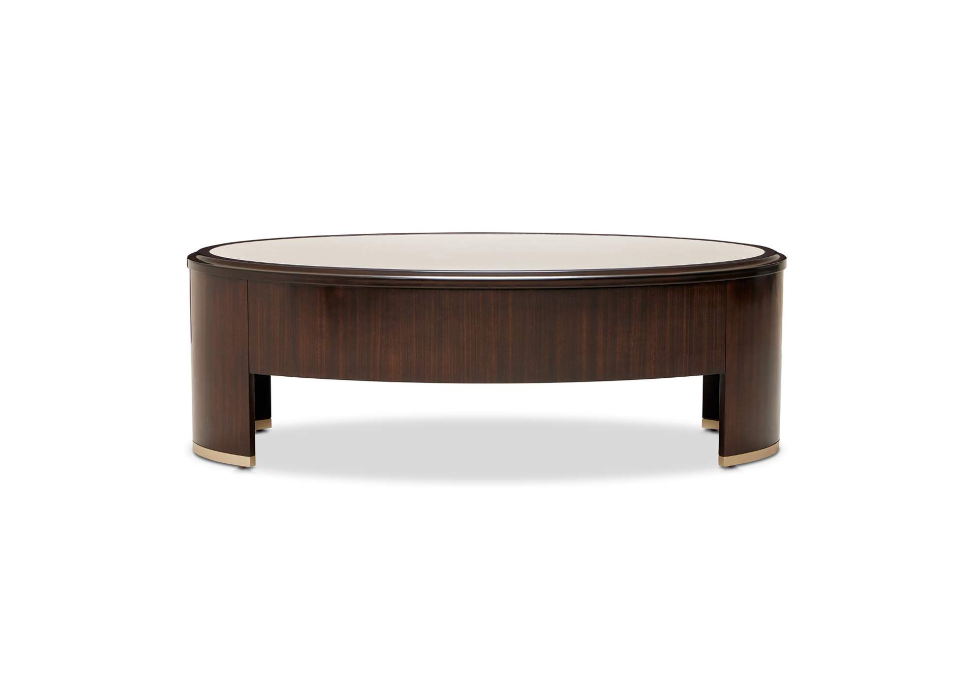 Paris Chic Oval Cocktail Table - Espresso image 4