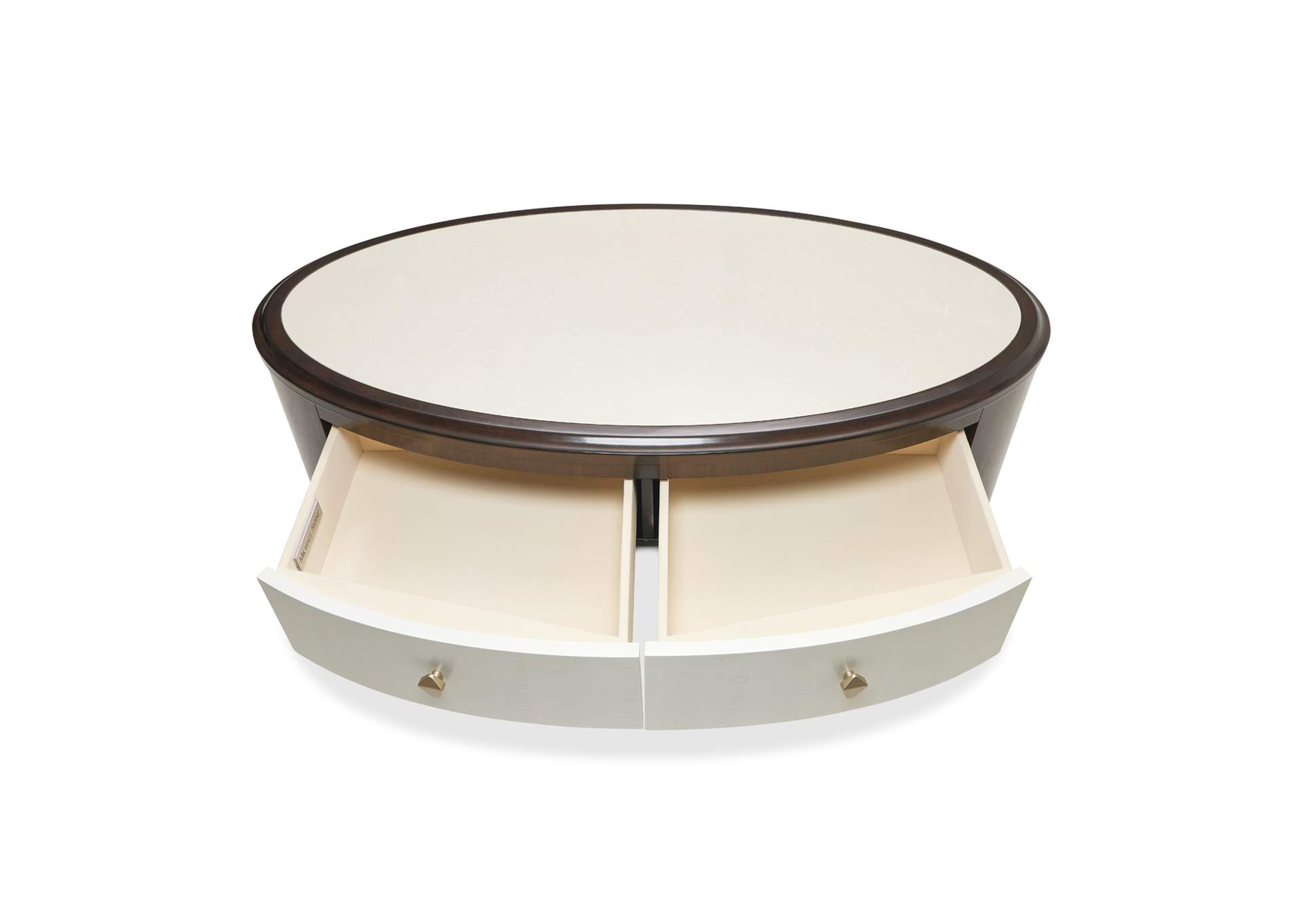 Paris Chic Oval Cocktail Table - Espresso image 5