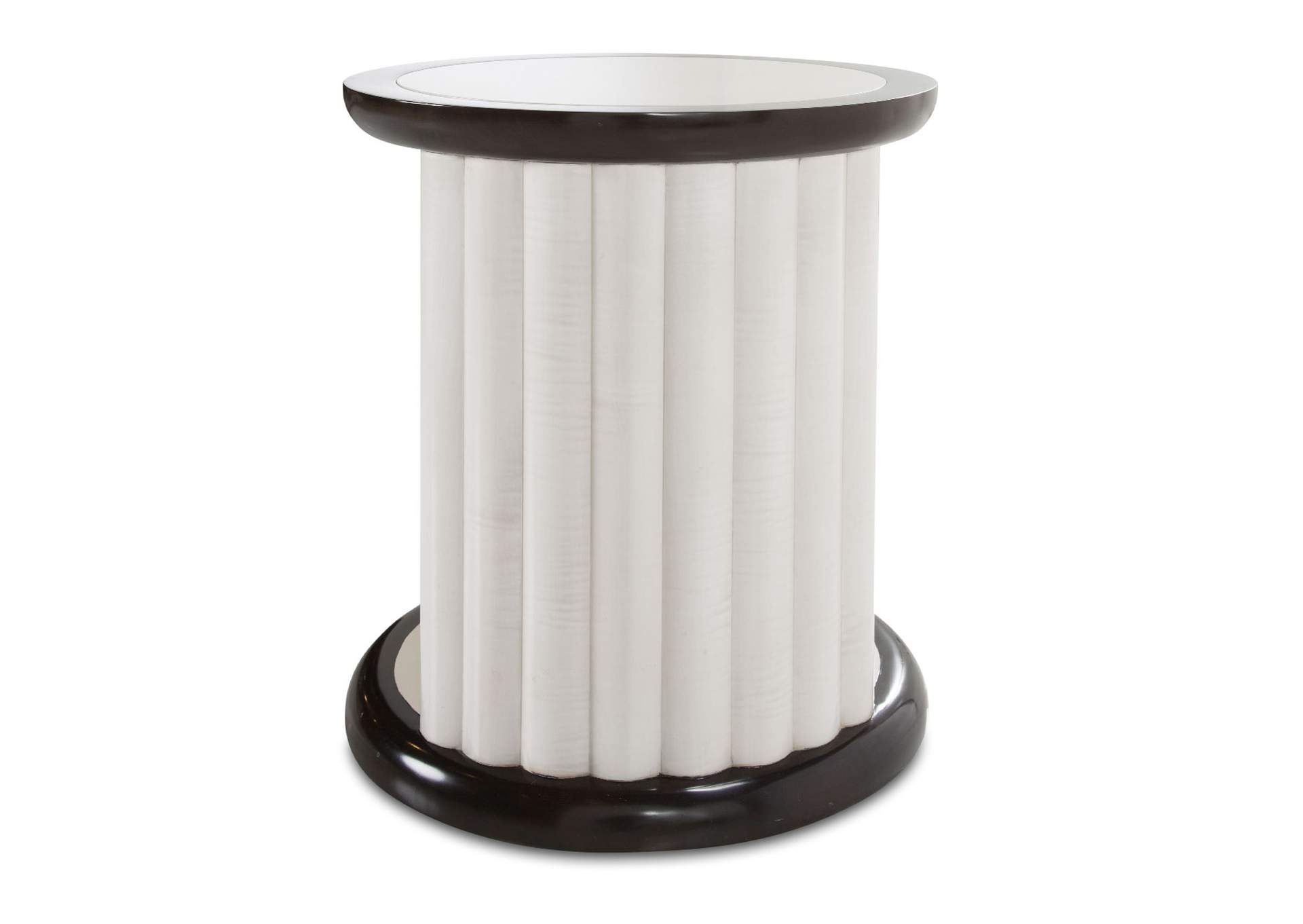 Paris Chic Round End Table - Espresso image 3