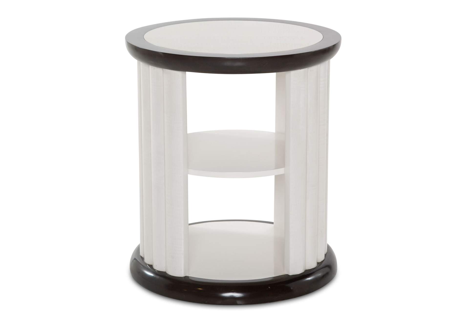 Paris Chic Round End Table - Espresso image 5