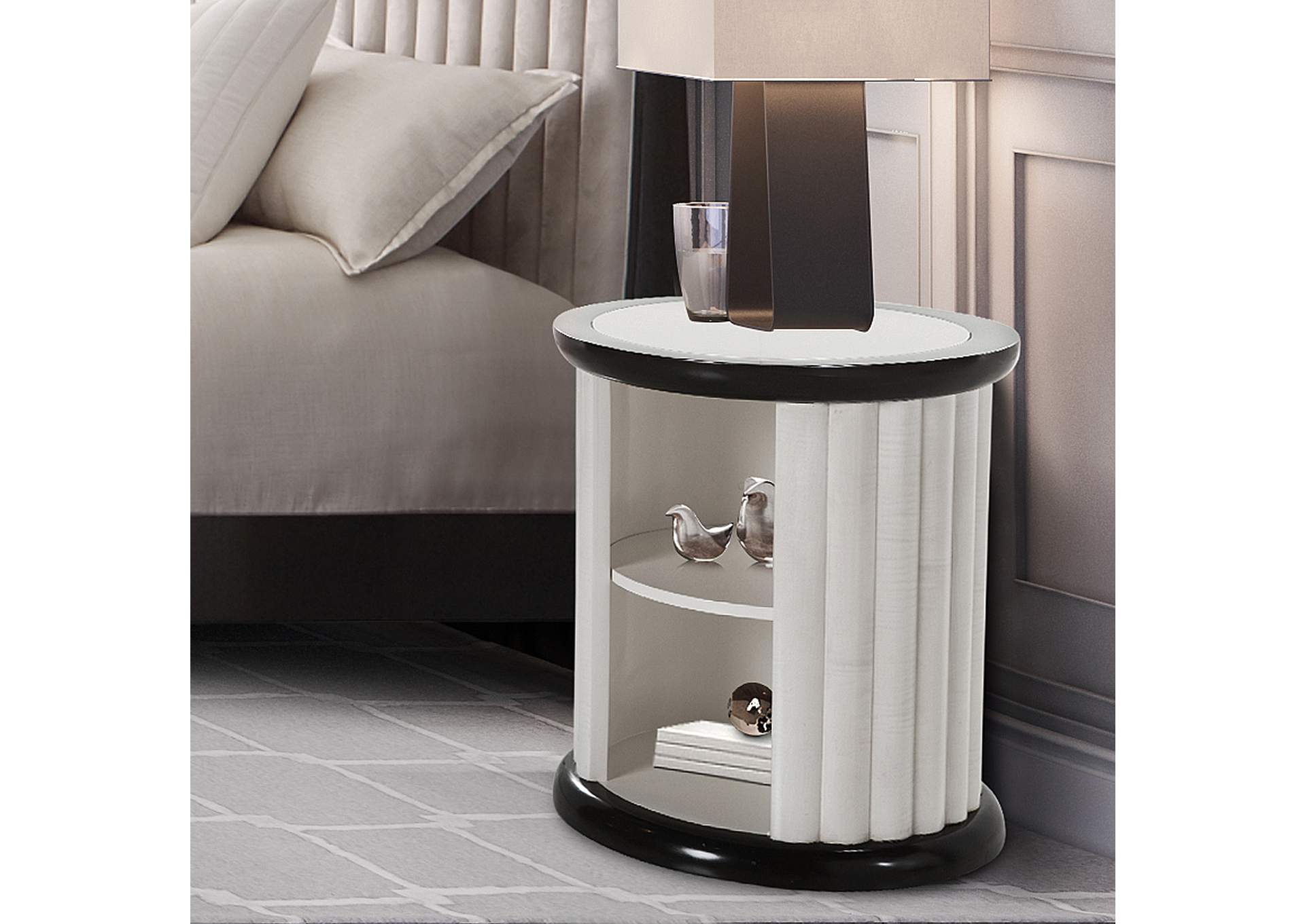 Paris Chic Round End Table - Espresso image 7