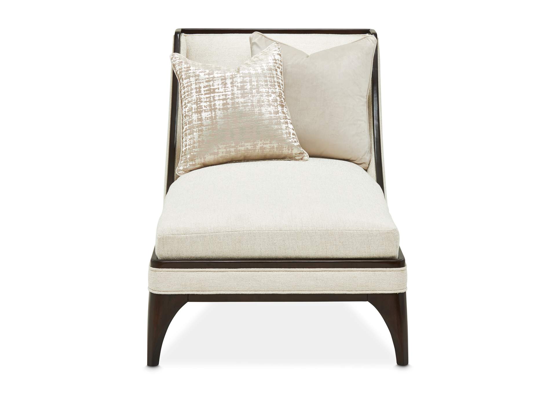 Paris Chic Armless Chaise - Cremini and Espresso image 4