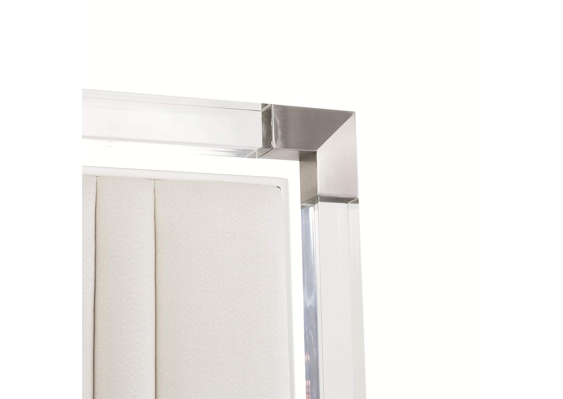 Penthouse Queen Short Panel Bed - Ash Gray image 6