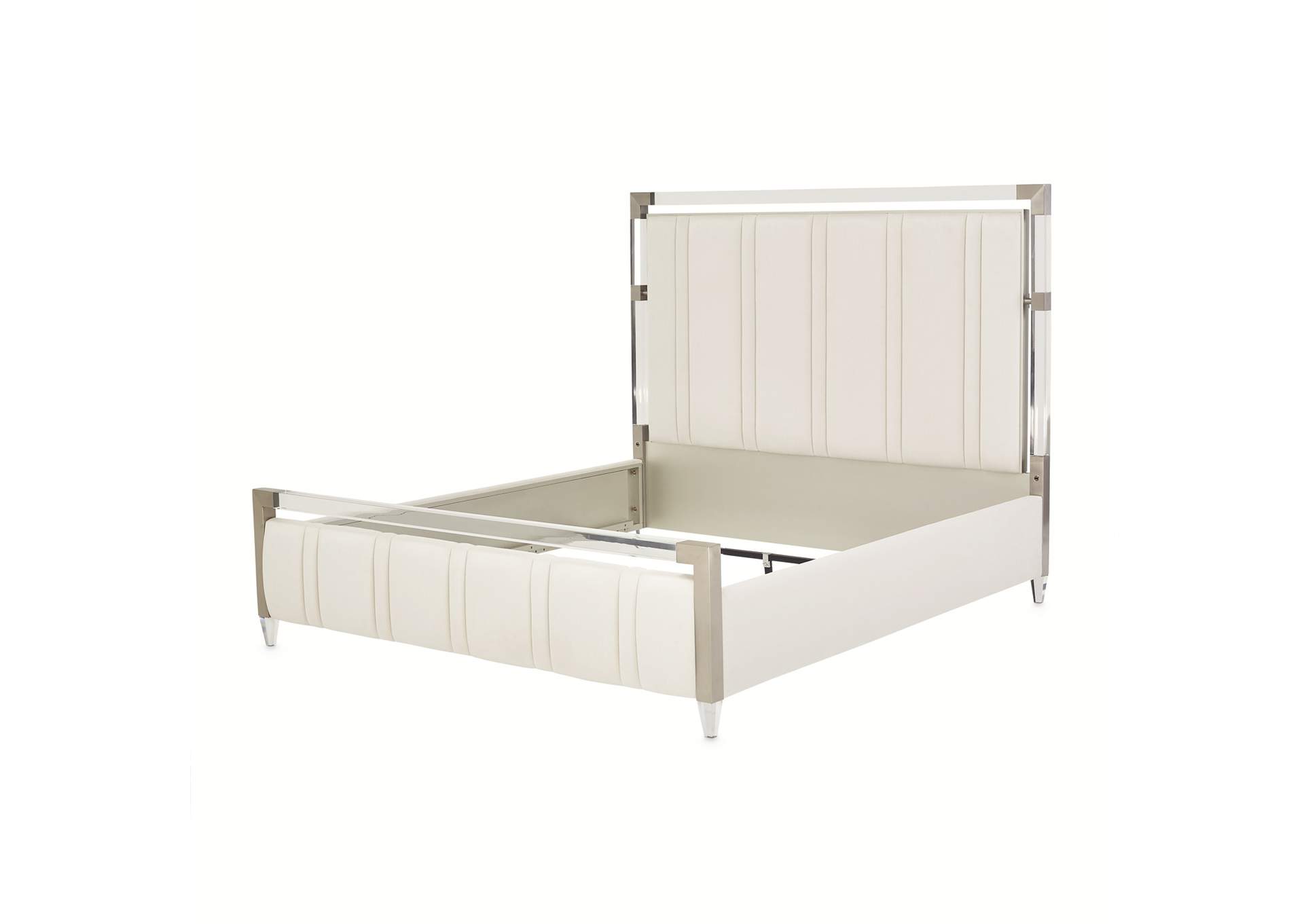 Penthouse Queen Short Panel Bed - Ash Gray image 18