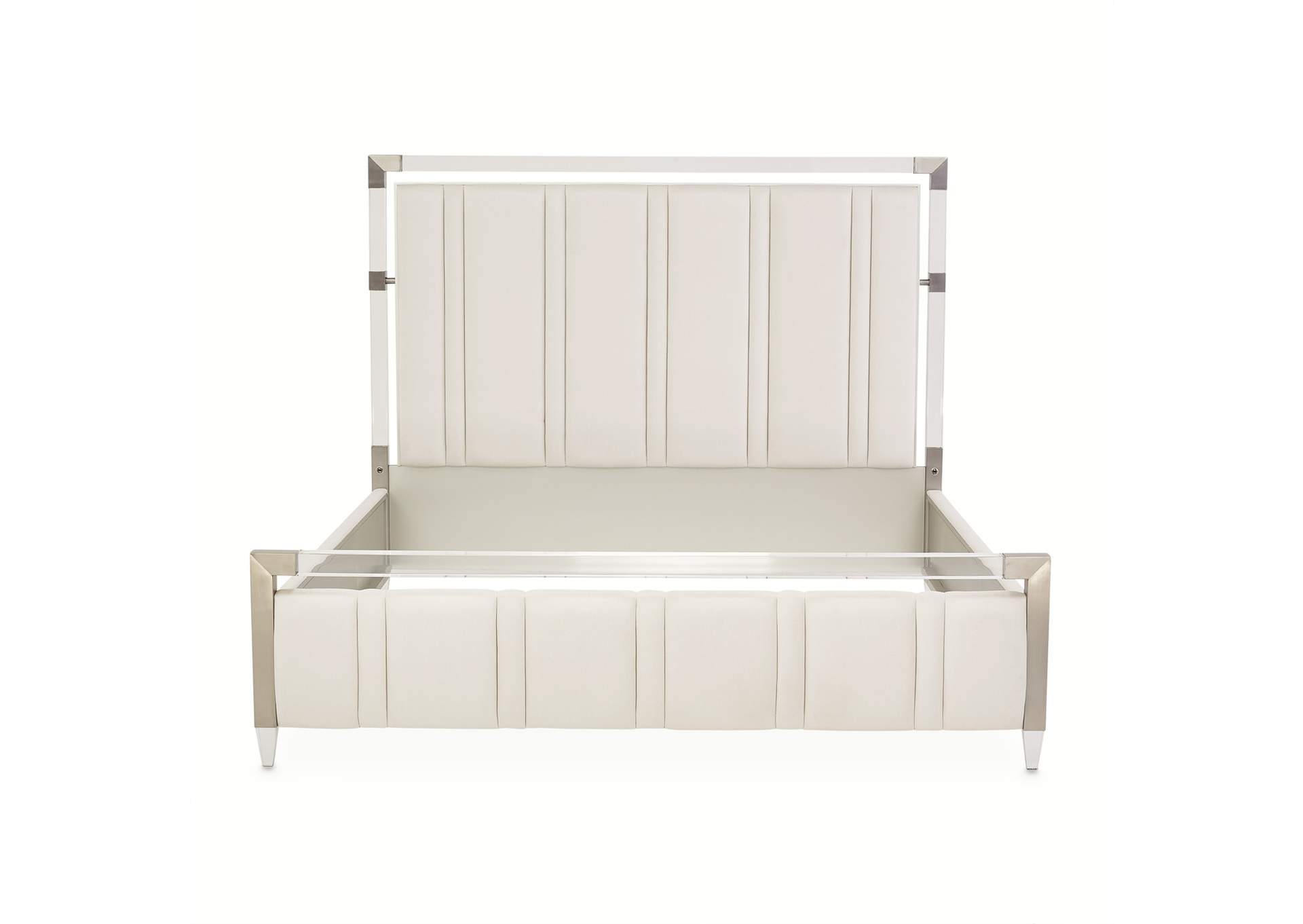 Penthouse Queen Short Panel Bed - Ash Gray image 16
