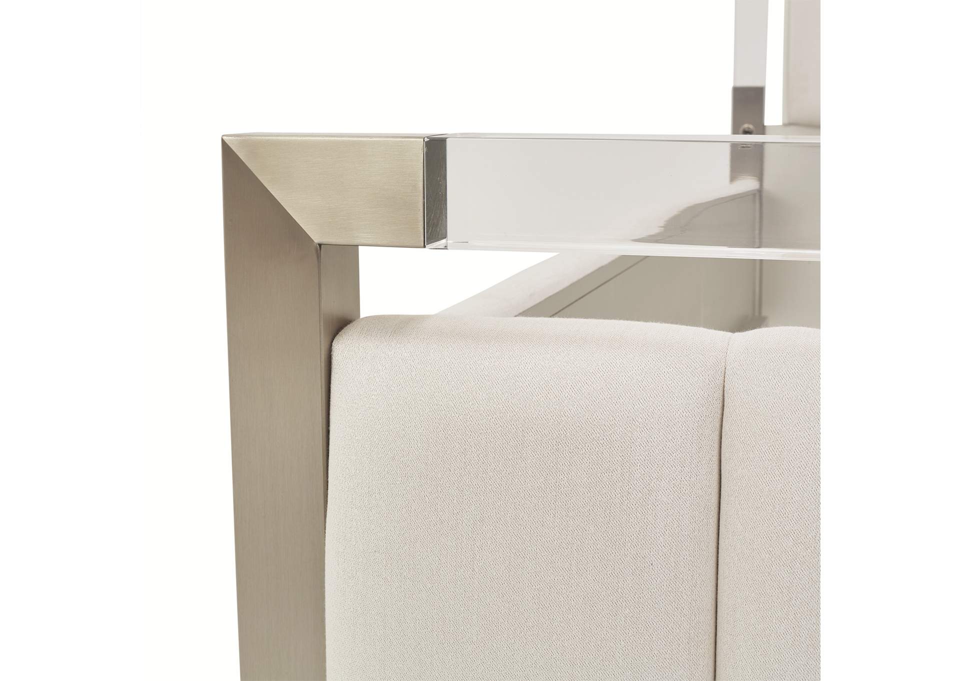Penthouse Queen Short Panel Bed - Ash Gray image 13
