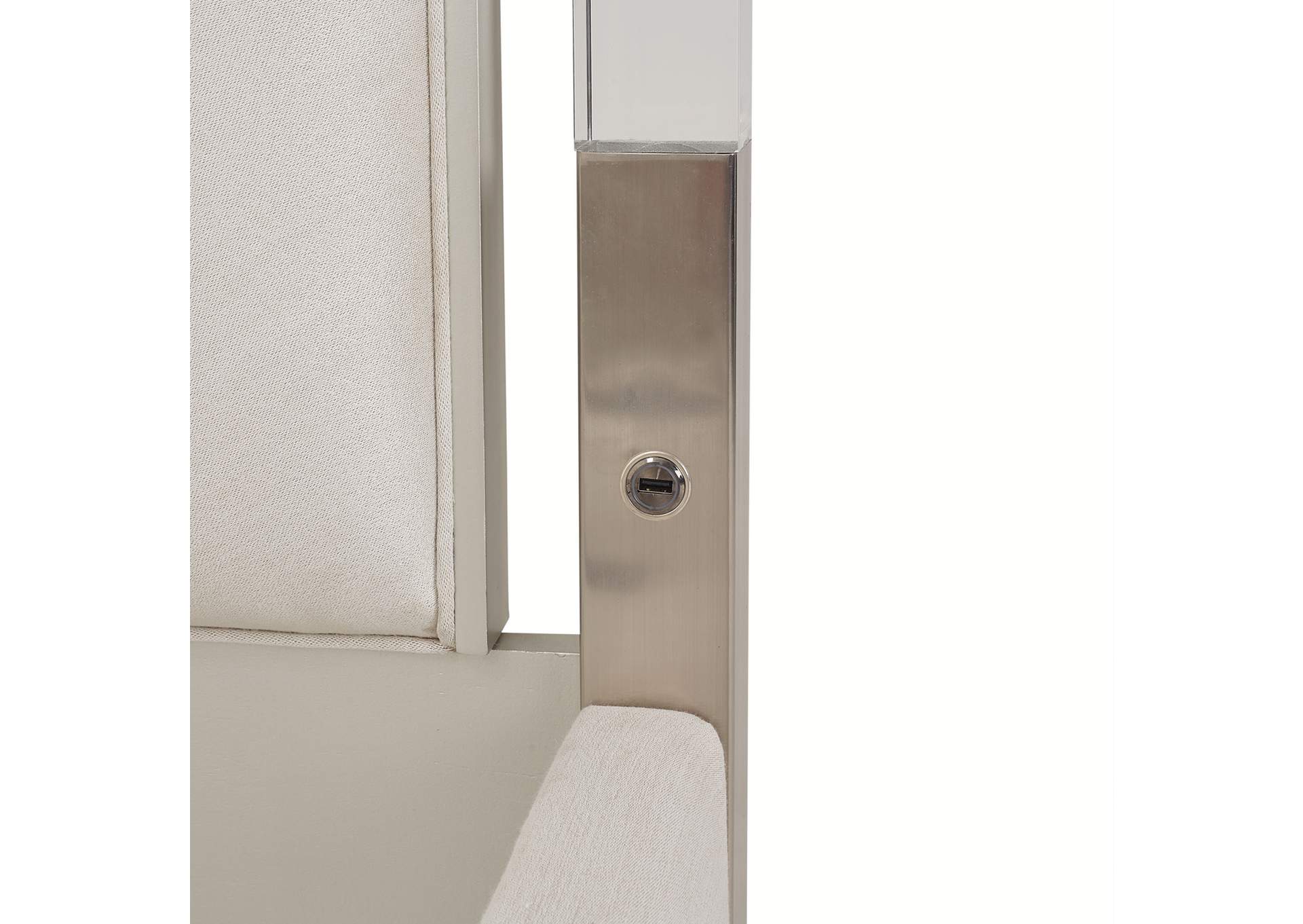 Penthouse Queen Tall Panel Bed - Ash Gray image 10