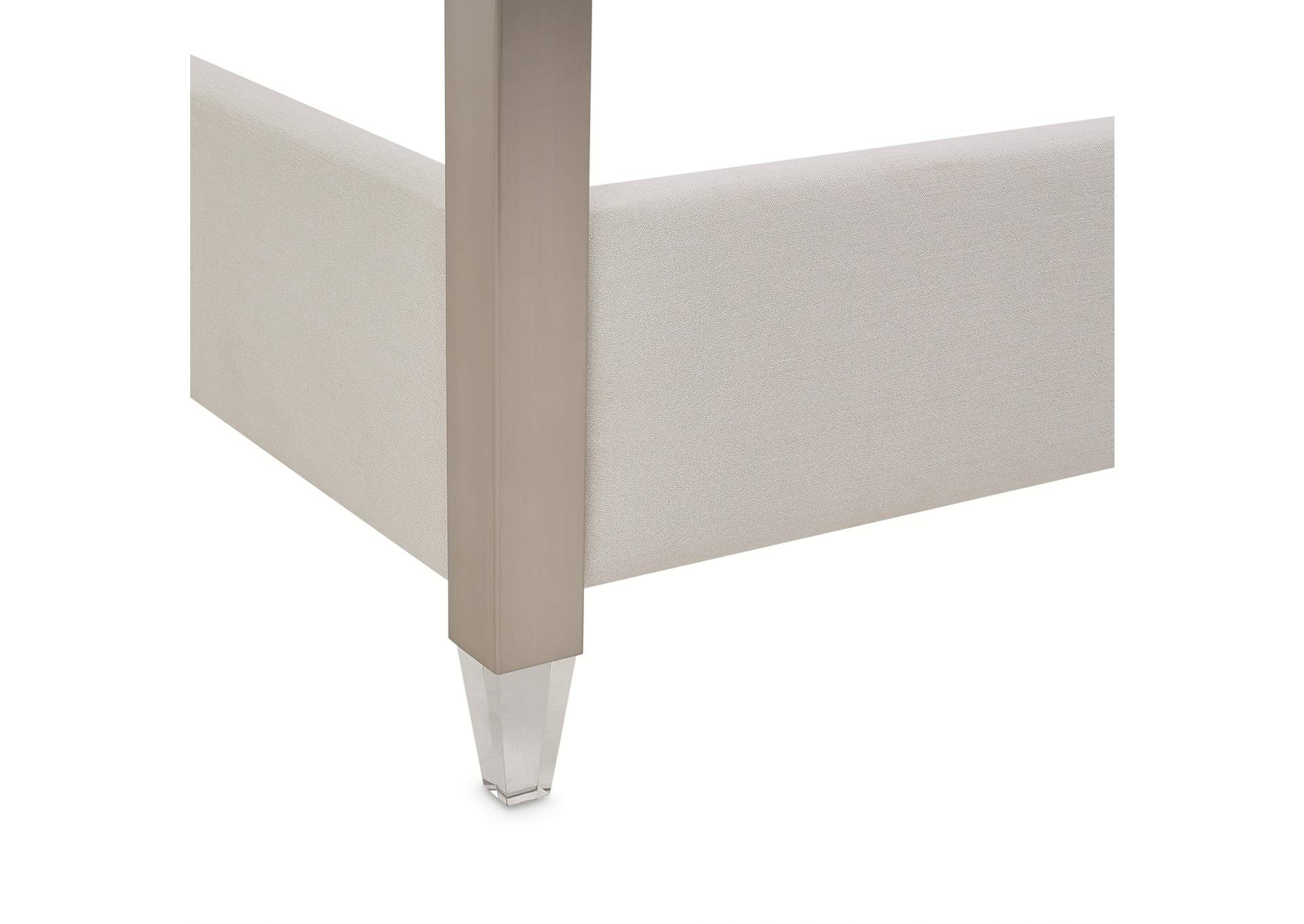 Penthouse Eastern King Canopy Bed - Ash Gray image 10