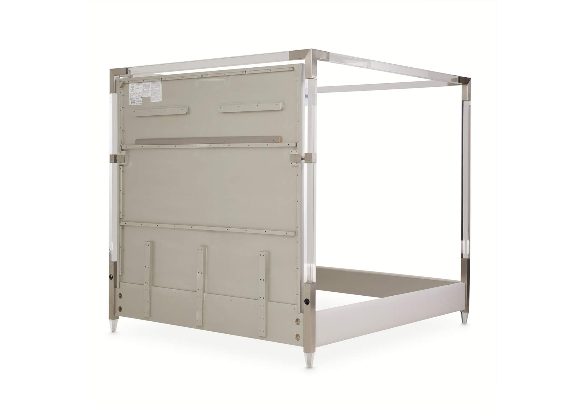 Penthouse Eastern King Canopy Bed - Ash Gray image 14
