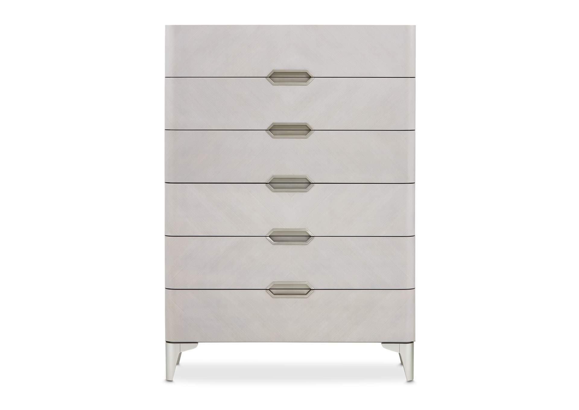 Penthouse 6-Drawer Chest - Ash Gray image 3