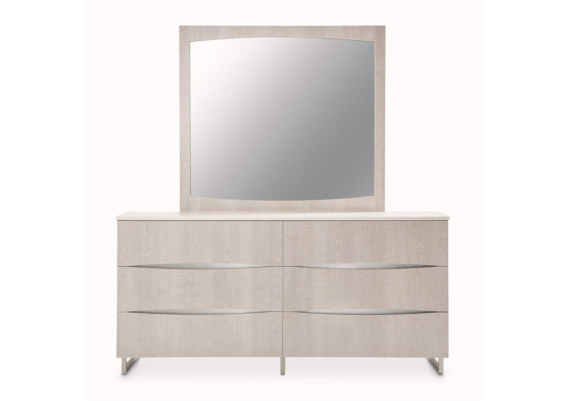 Marin Dresser with Mirror Set - Greige image 17