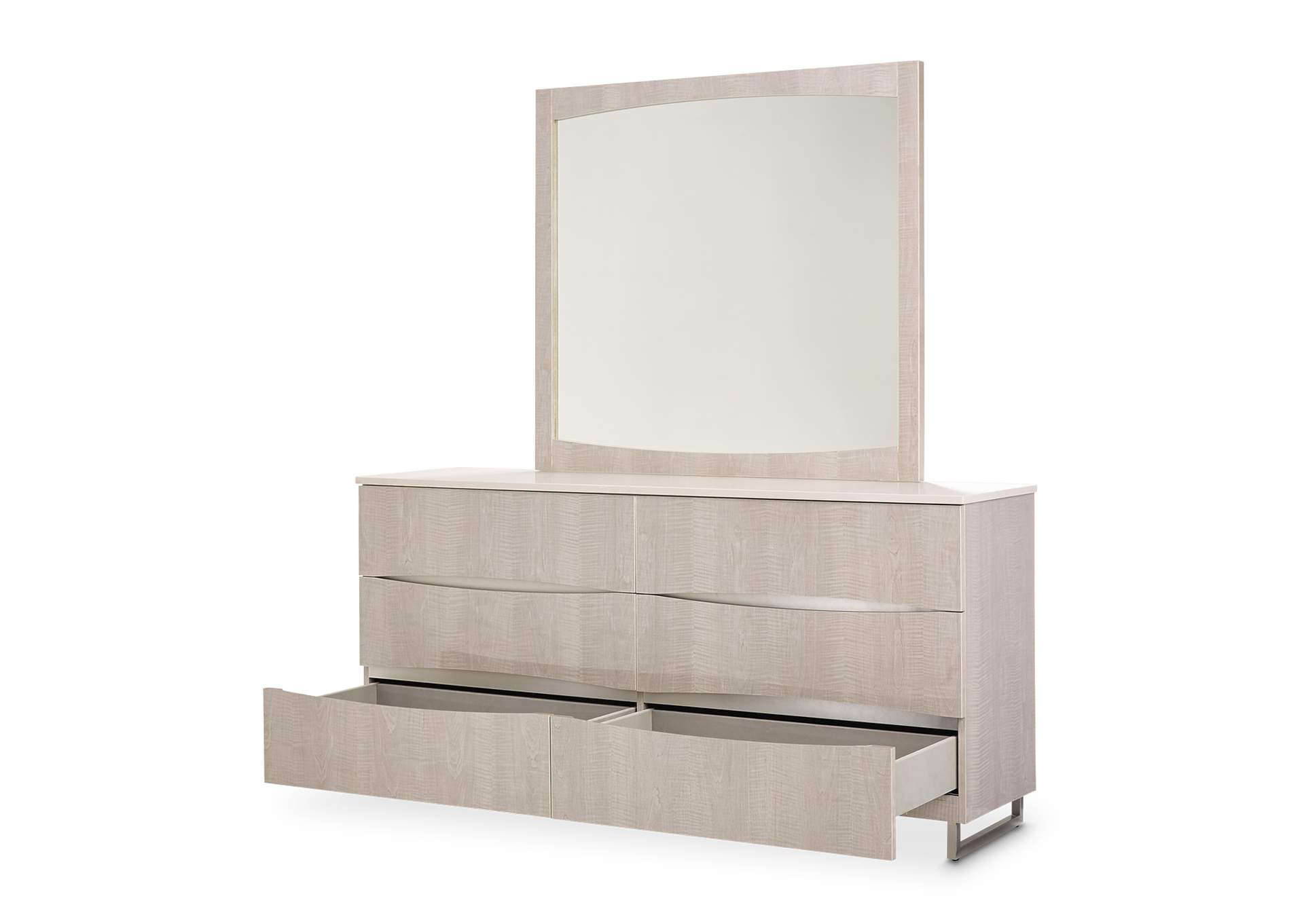 Marin Dresser with Mirror Set - Greige image 32