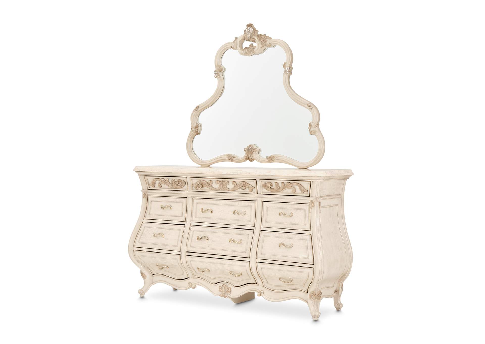 Platine de Royale Dresser Mirror - Champagne image 9