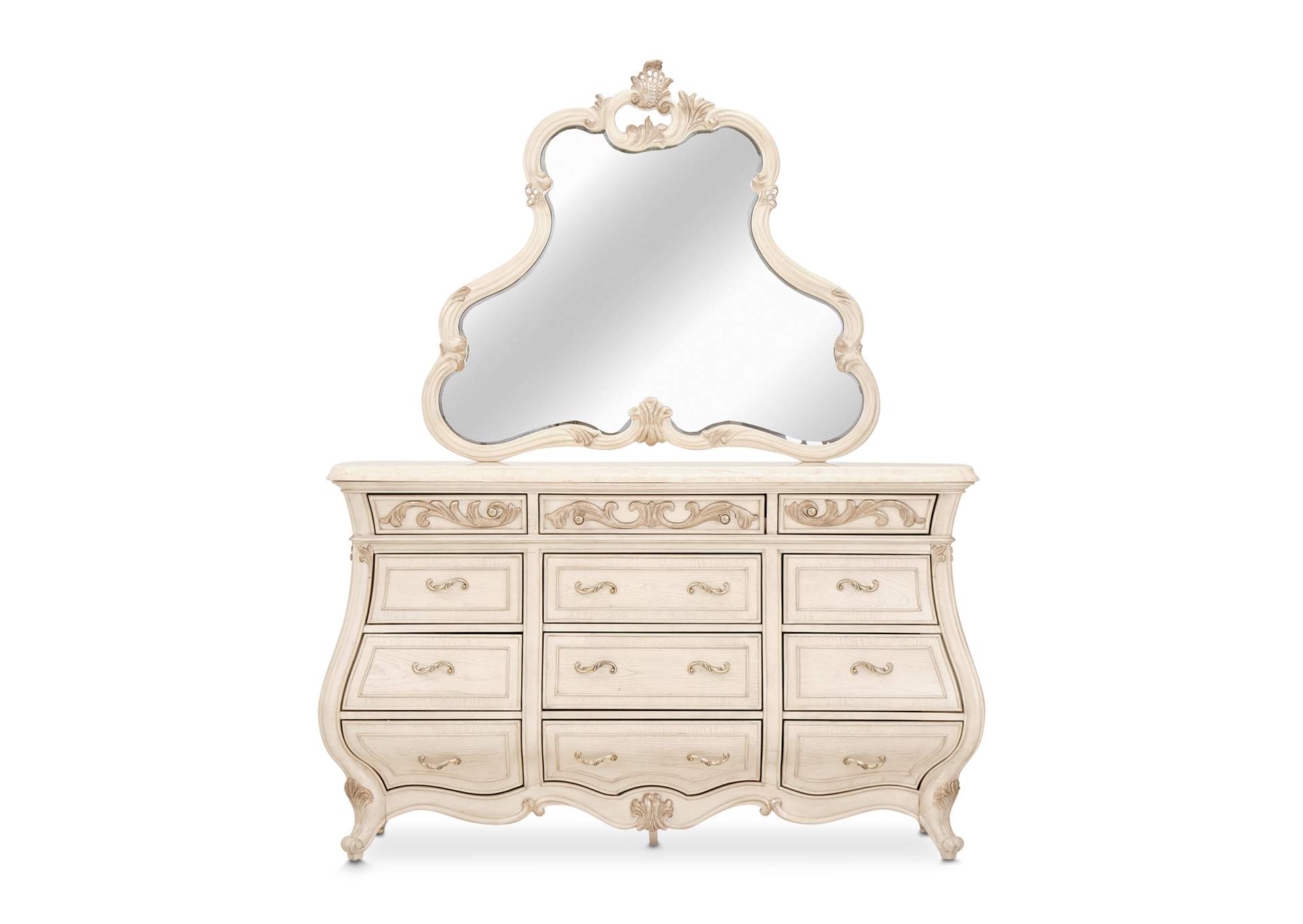 Platine de Royale Dresser Mirror - Champagne image 10