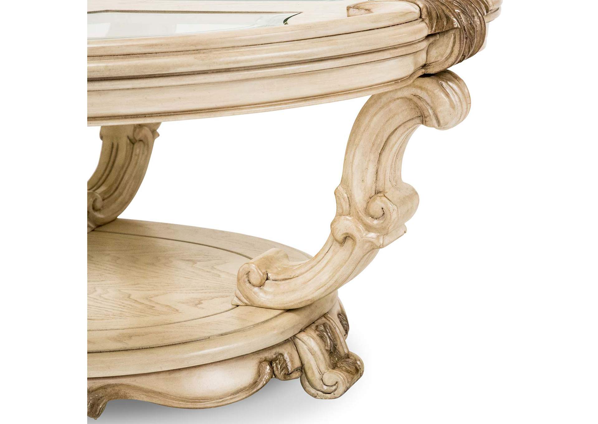 Platine de Royale Oval Cocktail Table - Champagne image 3