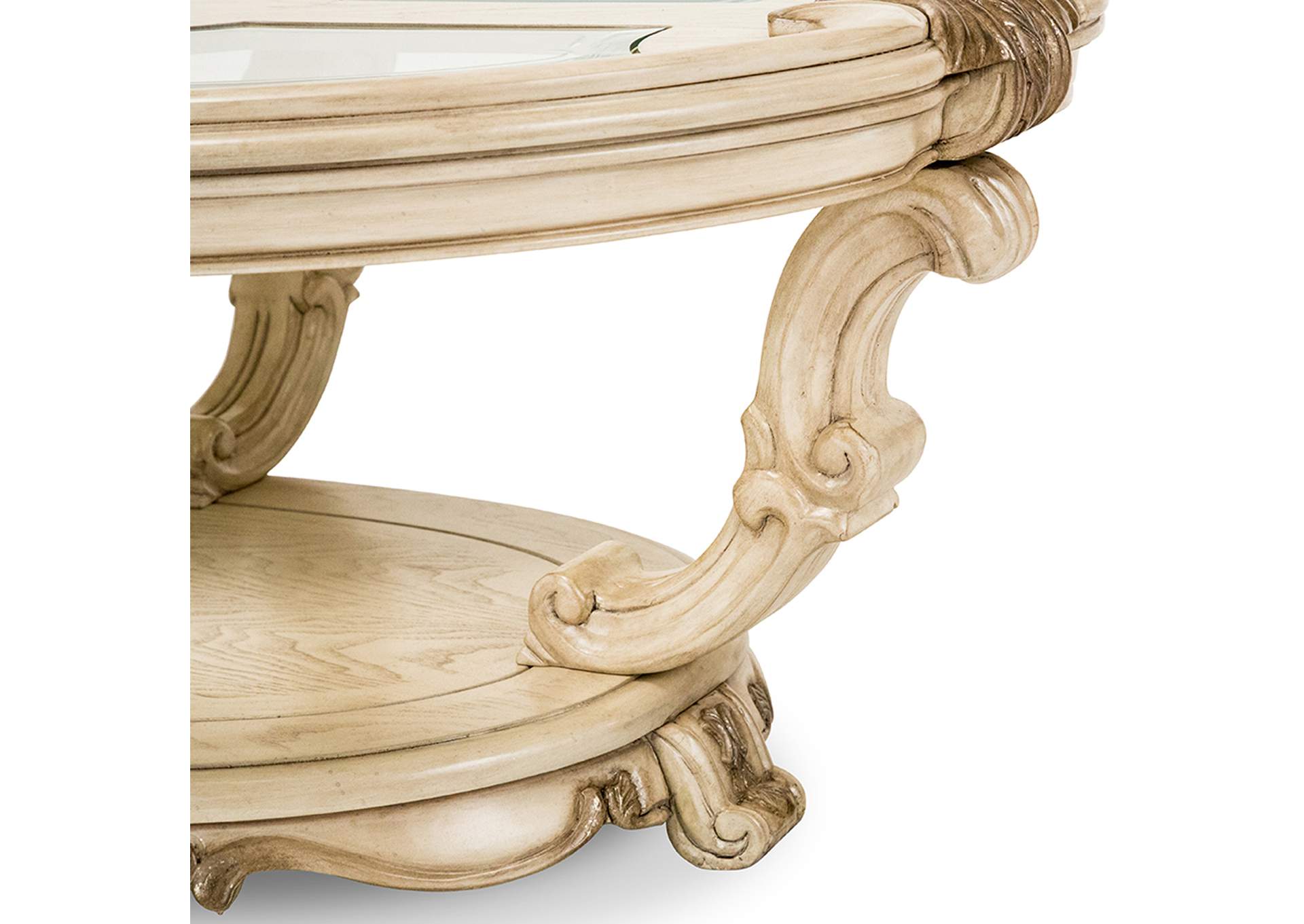 Platine de Royale Oval Cocktail Table - Champagne image 4