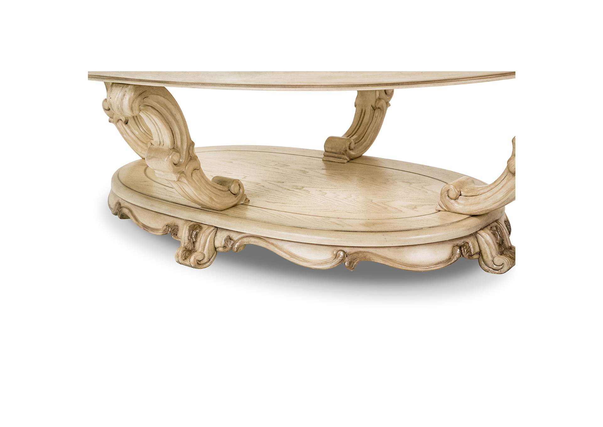 Platine de Royale Oval Cocktail Table - Champagne image 5