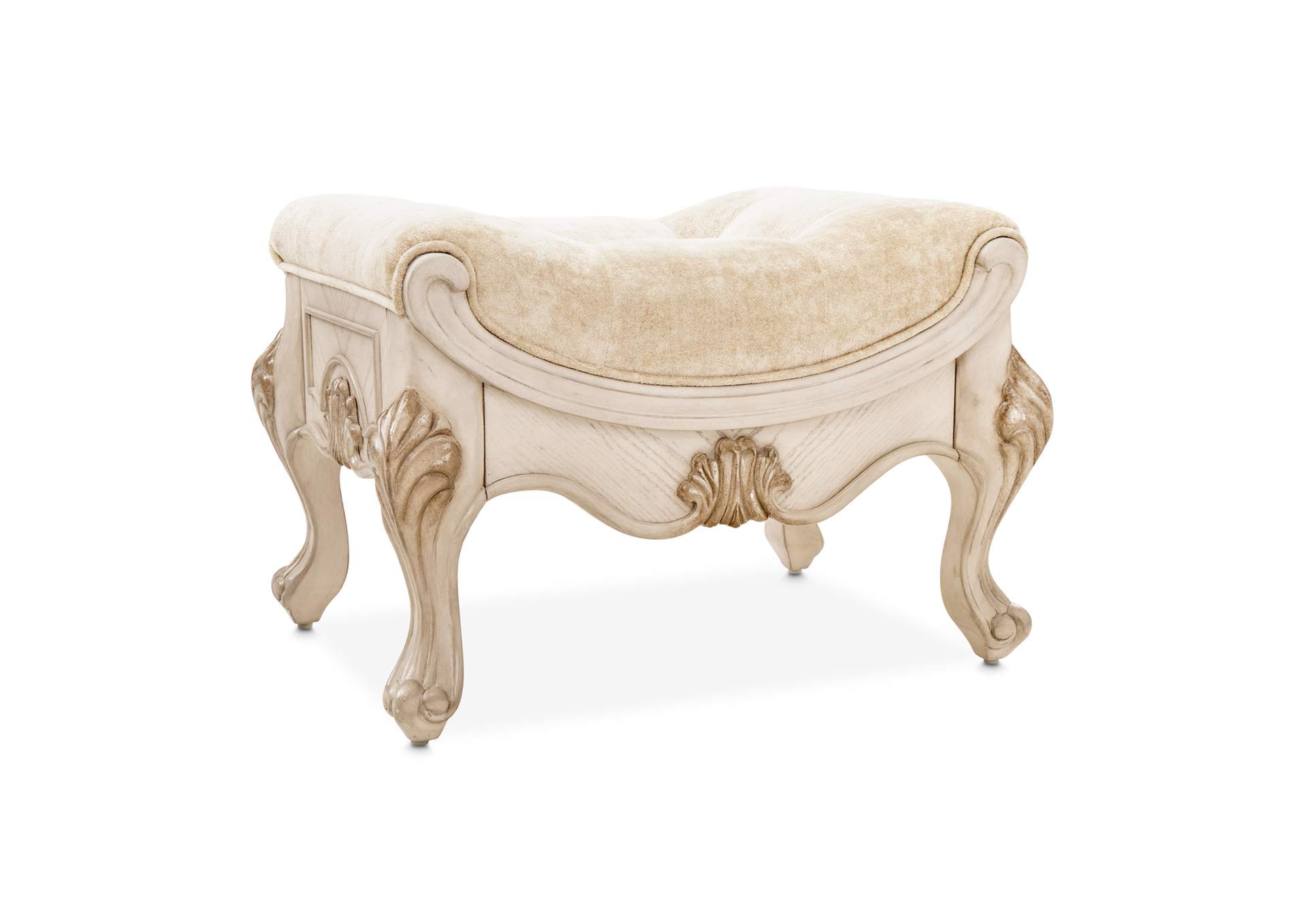 Platine de Royale Vanity Bench - Champagne