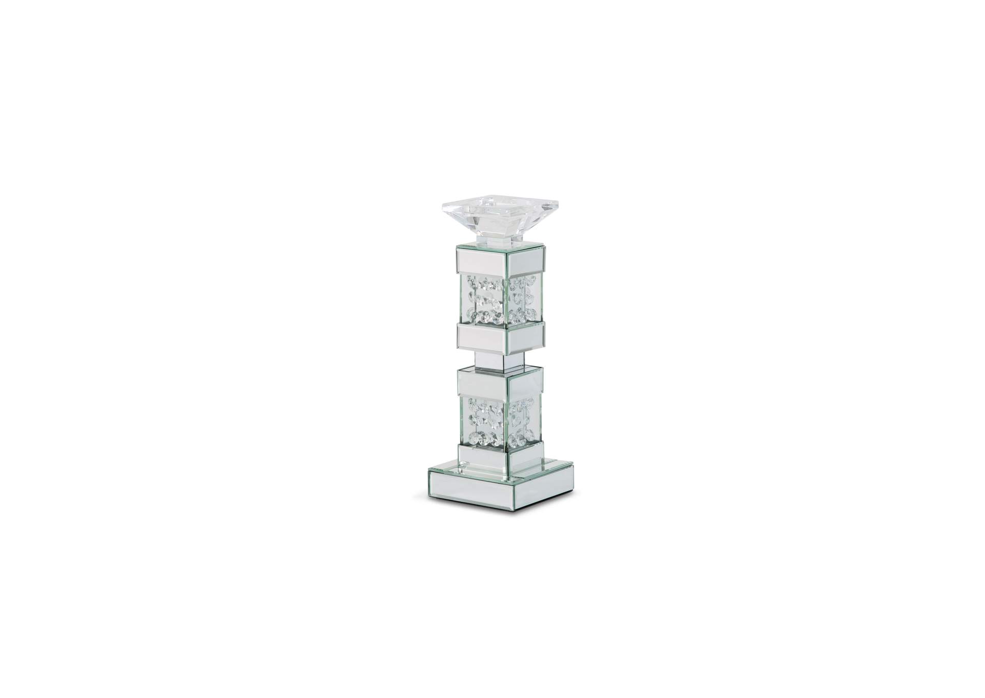 Montreal Short Mirrored Crystal Candle Holder - Set of 2 image 4