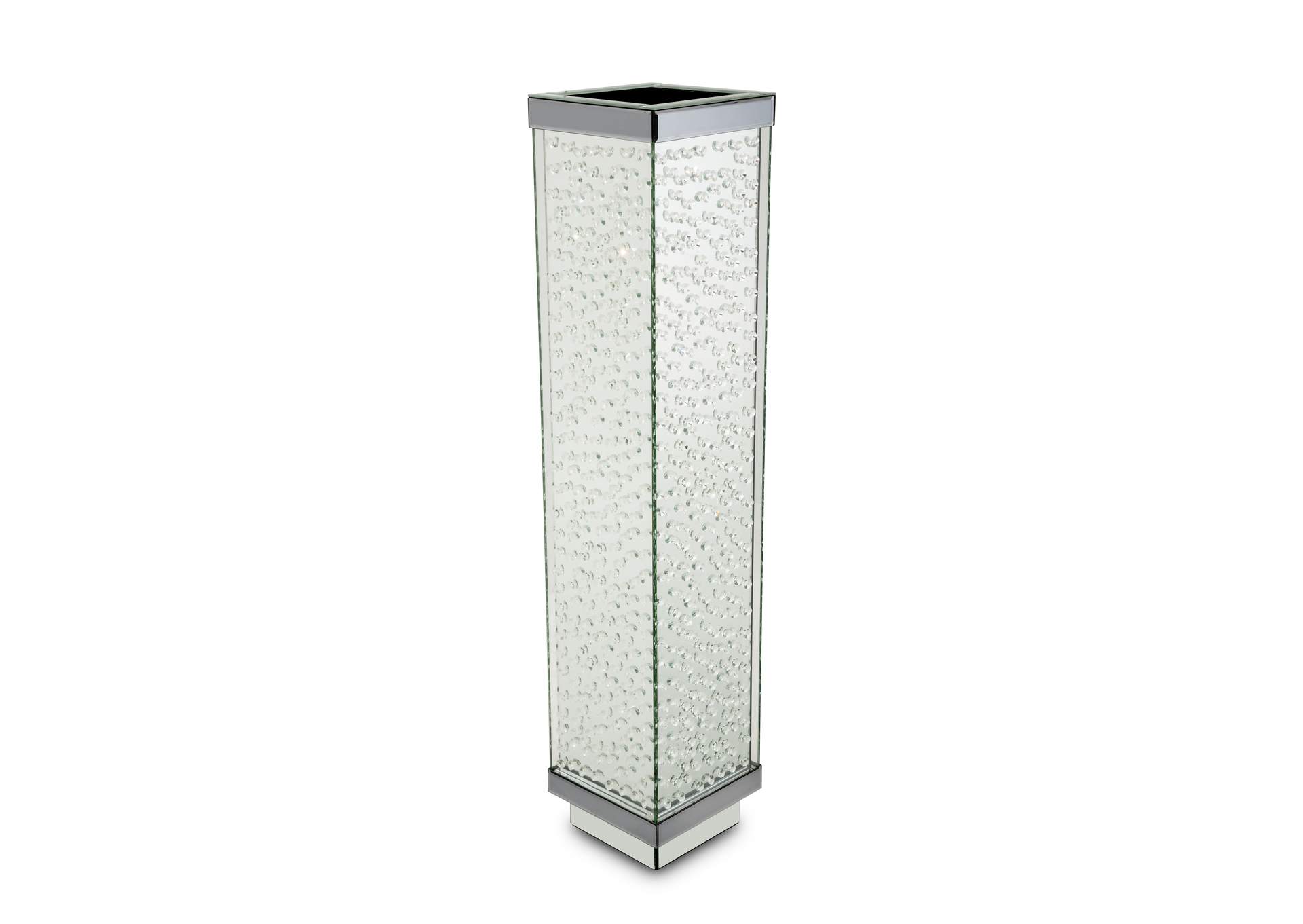 Montreal Large Mirrored Vase with Crystal Accents image 1