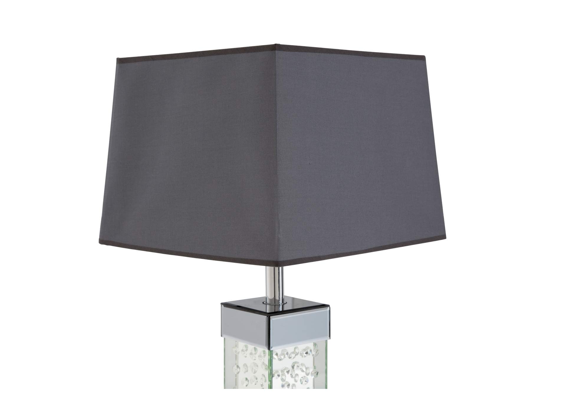 Montreal Slender Floor Lamp with Violet Rectangular Lamp Shade image 8