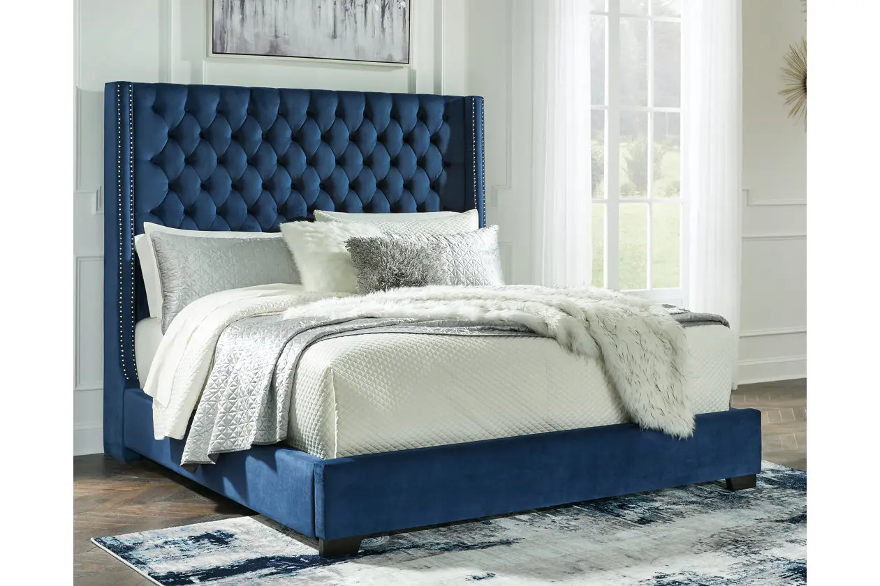 Cayne King Upholstered Bed Cayne King Upholstered Bed, Windville King Upholstered Sleigh Bed