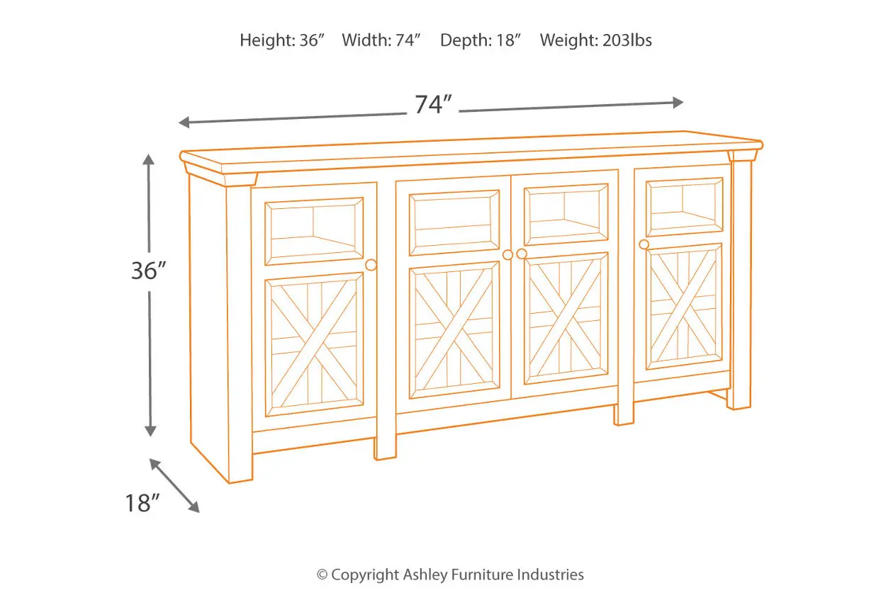 Bolanburg 74" TV Stand