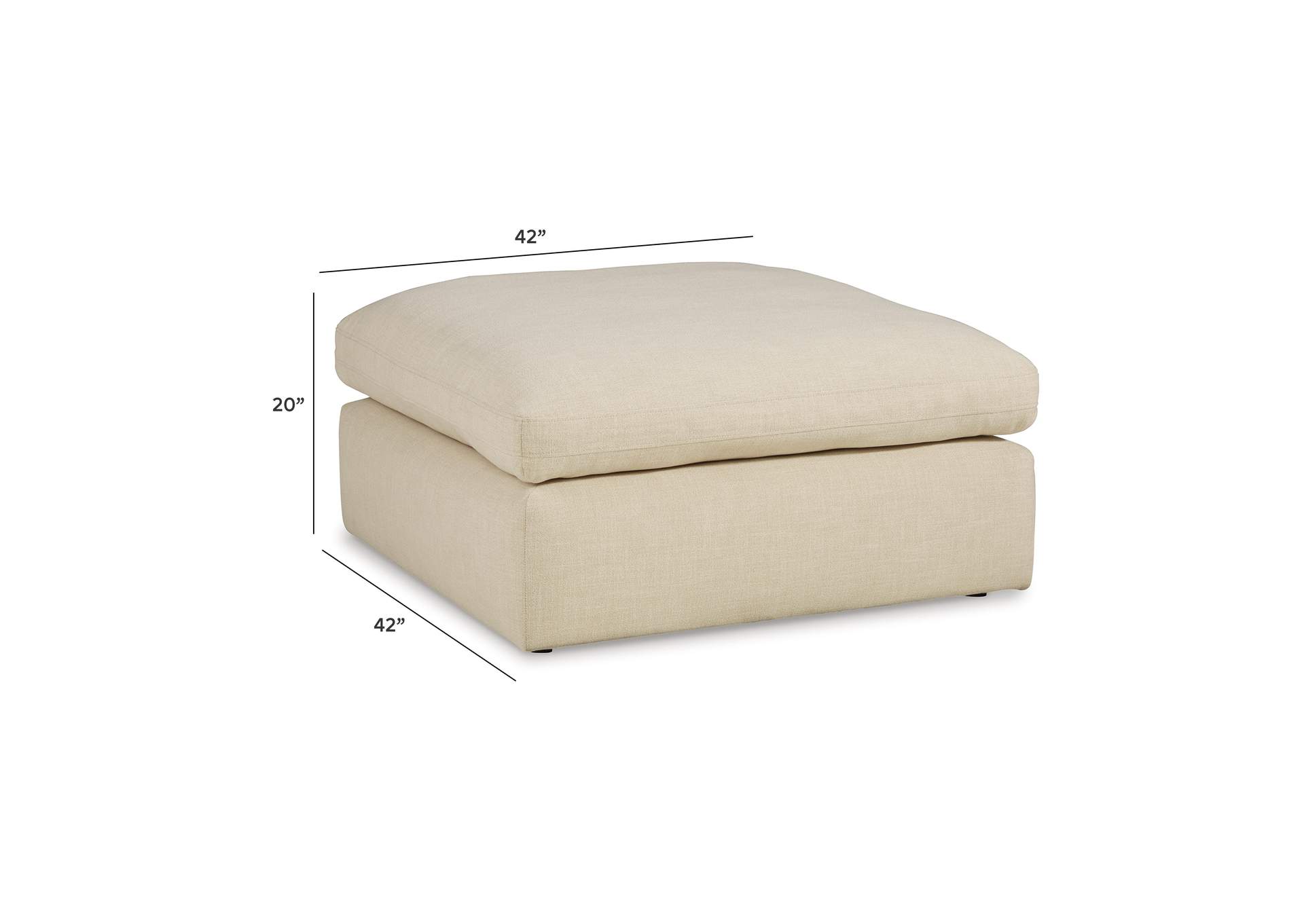 Elyza Oversized Accent Ottoman image 7